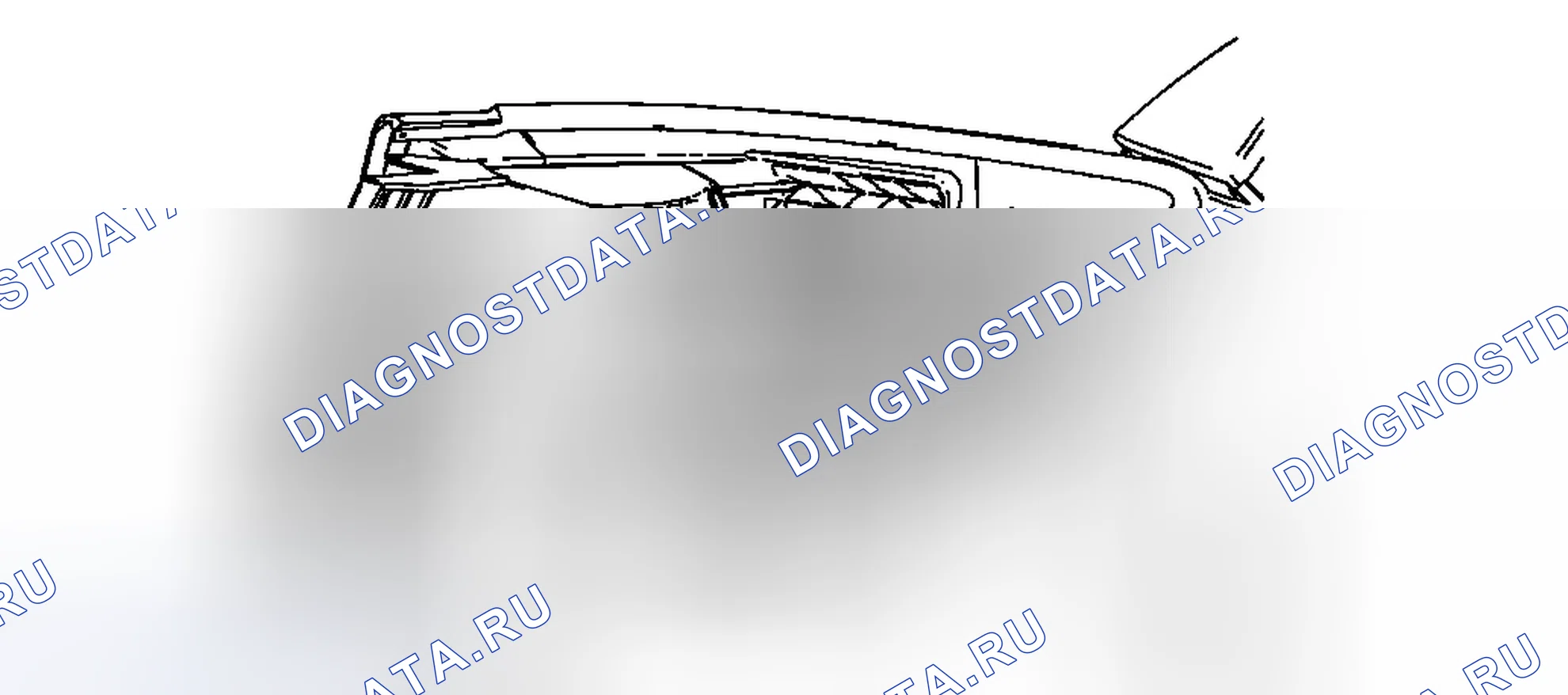 Рис. 76: Замена лампы задней лампы (траверса). Chevrolet Traverse I