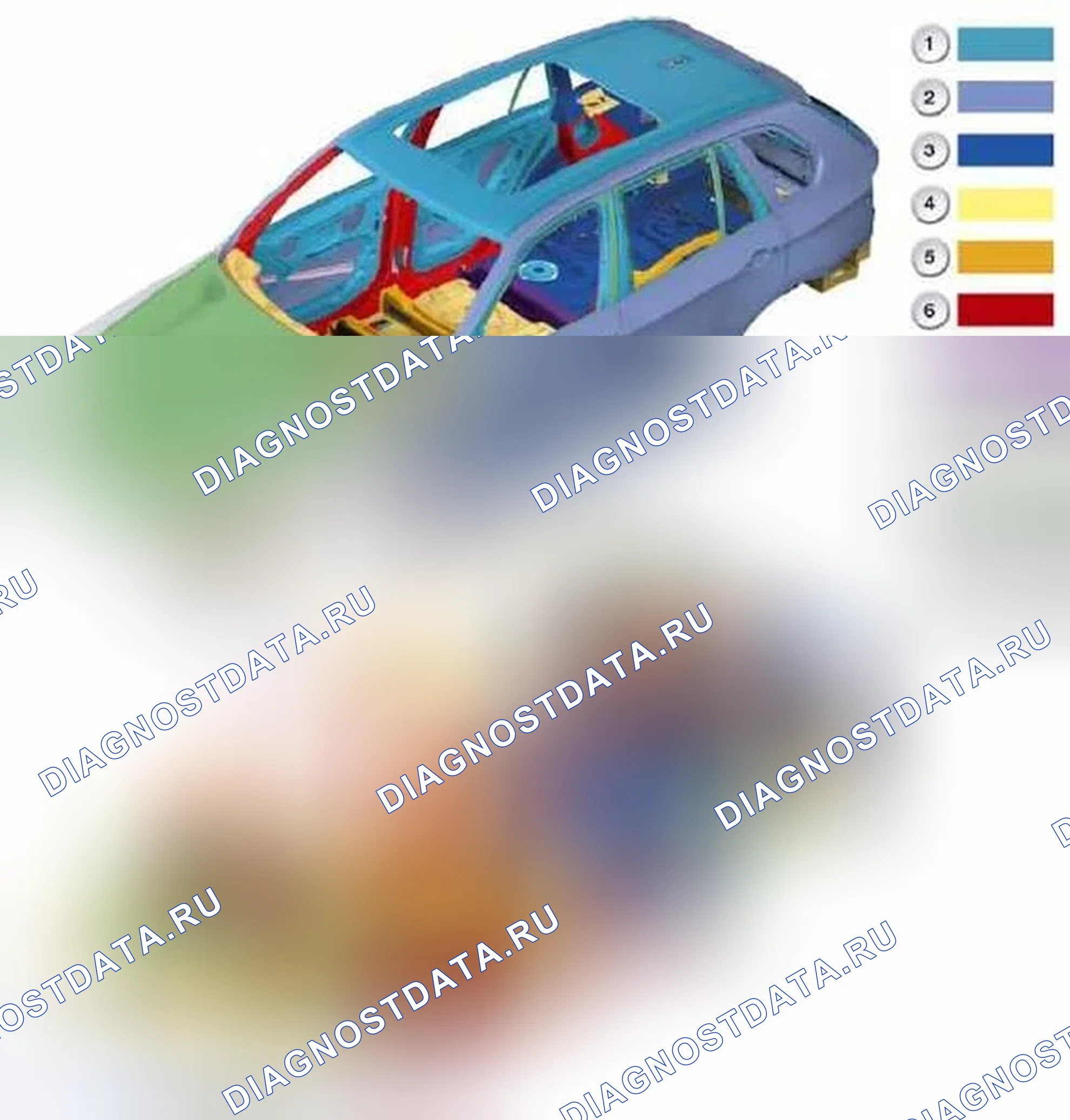 Рис. 1: Обзор корпуса E70. BMW X5 E70