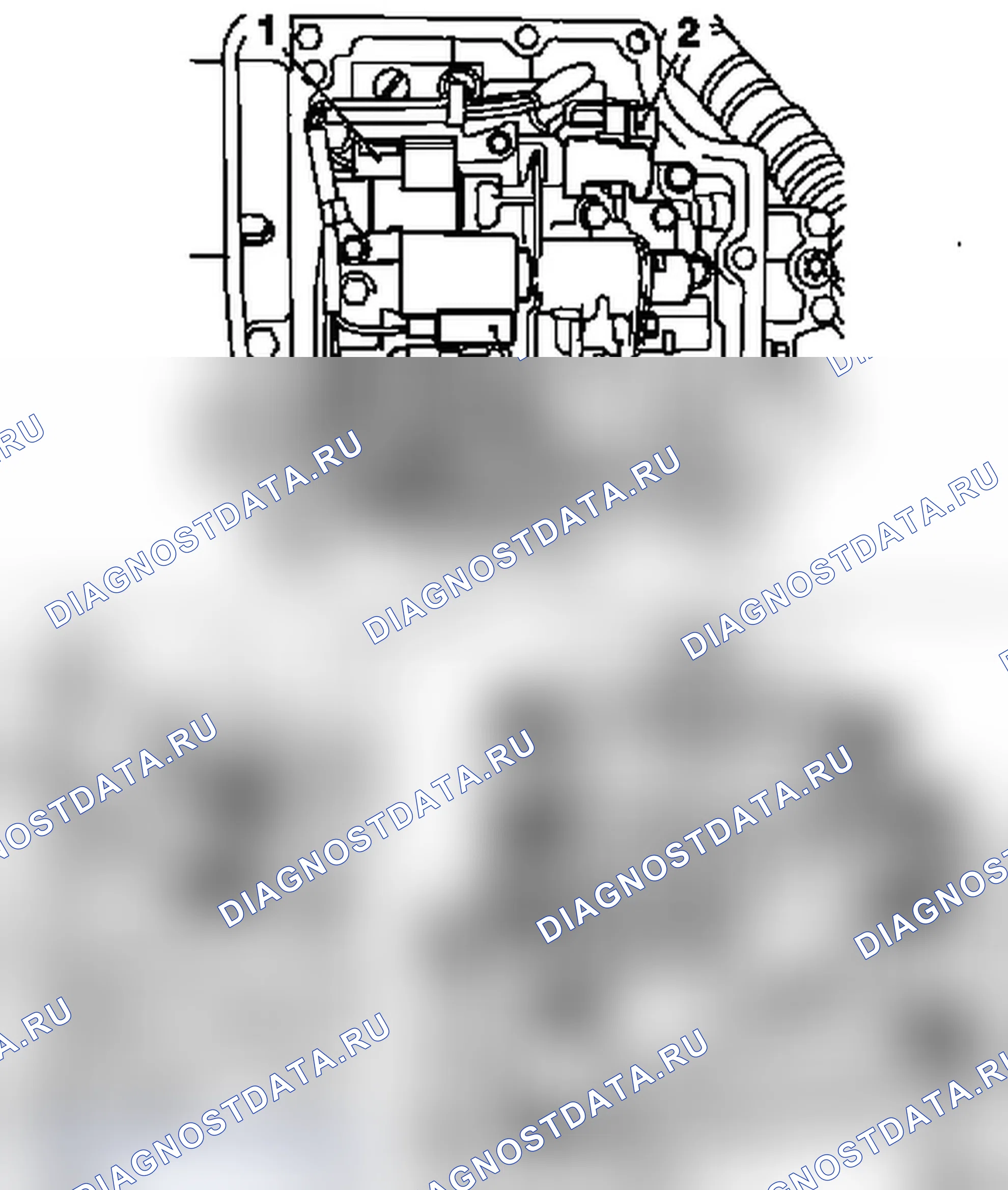 Снять и установить корпус клапана (коробка передач демонтирована) (AF 22). Opel Zafira A рестайлинг