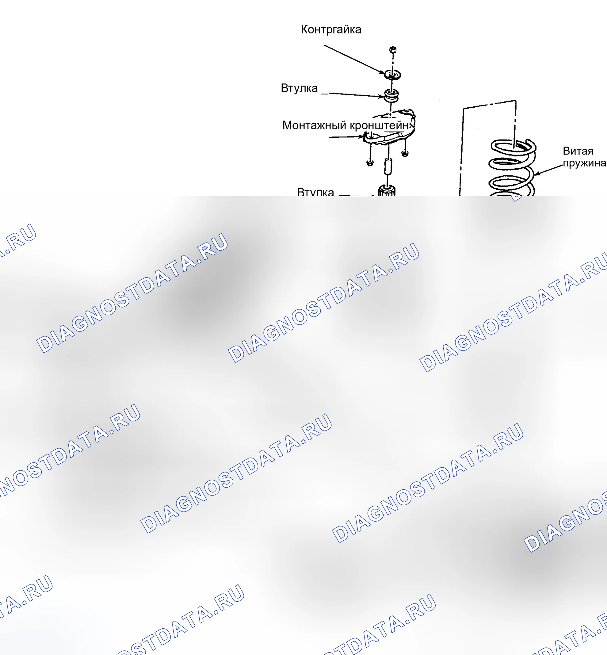 Рис. 1: ОПИСАНИЕ задней подвески. Nissan Sentra B15