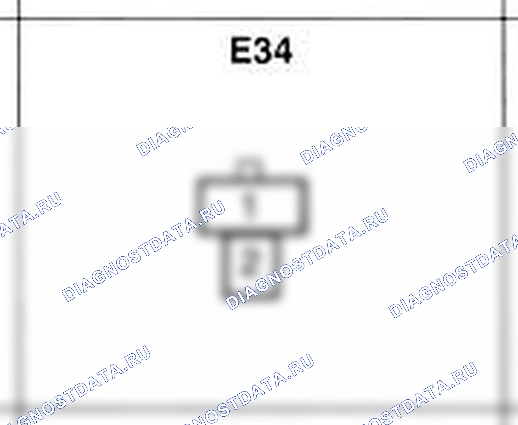 Распиновка разъёма E34 — жгута двигателя. Hyundai H-1 A1