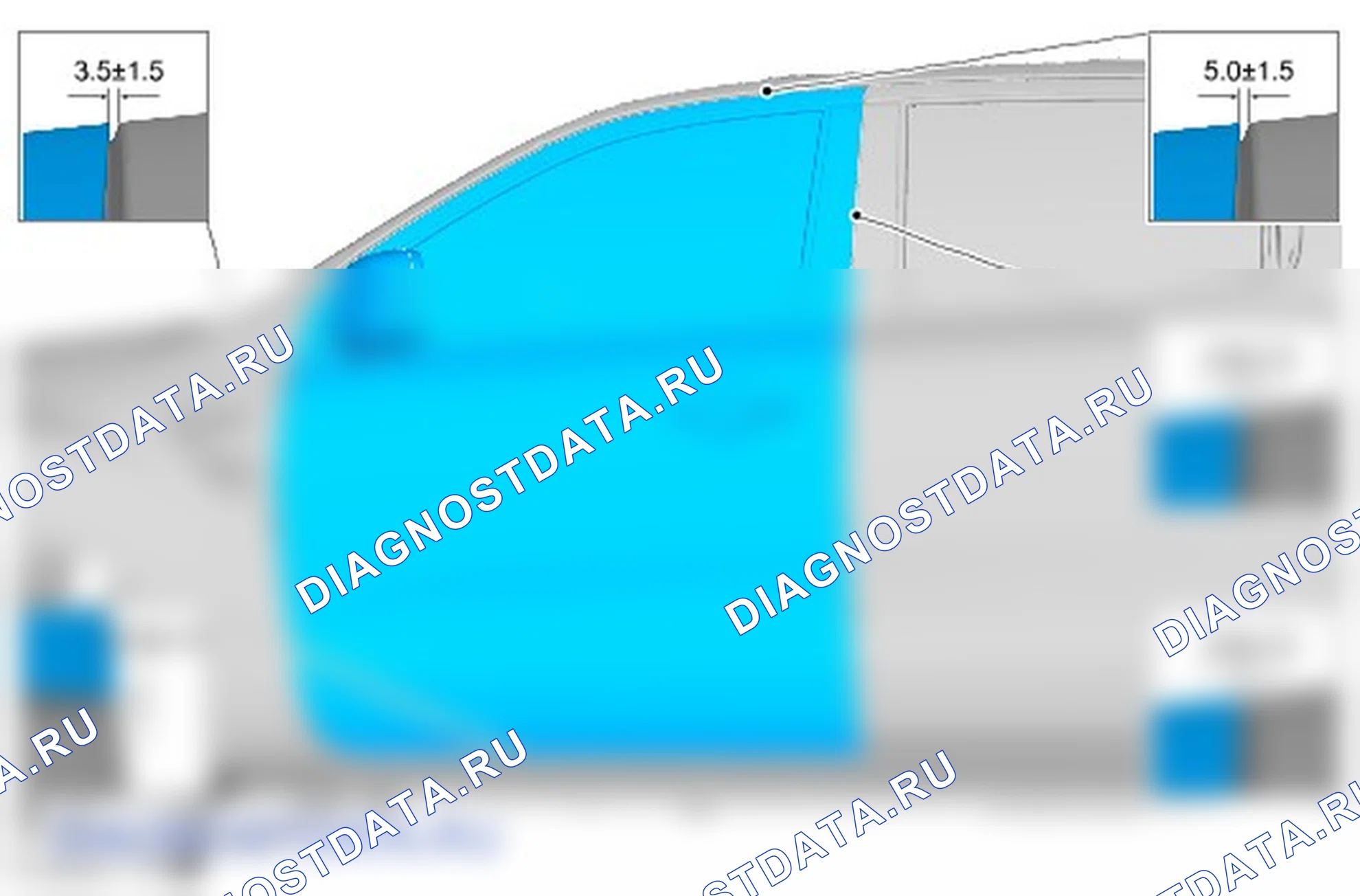 Как выверить положение передней двери. Ford Ranger T6