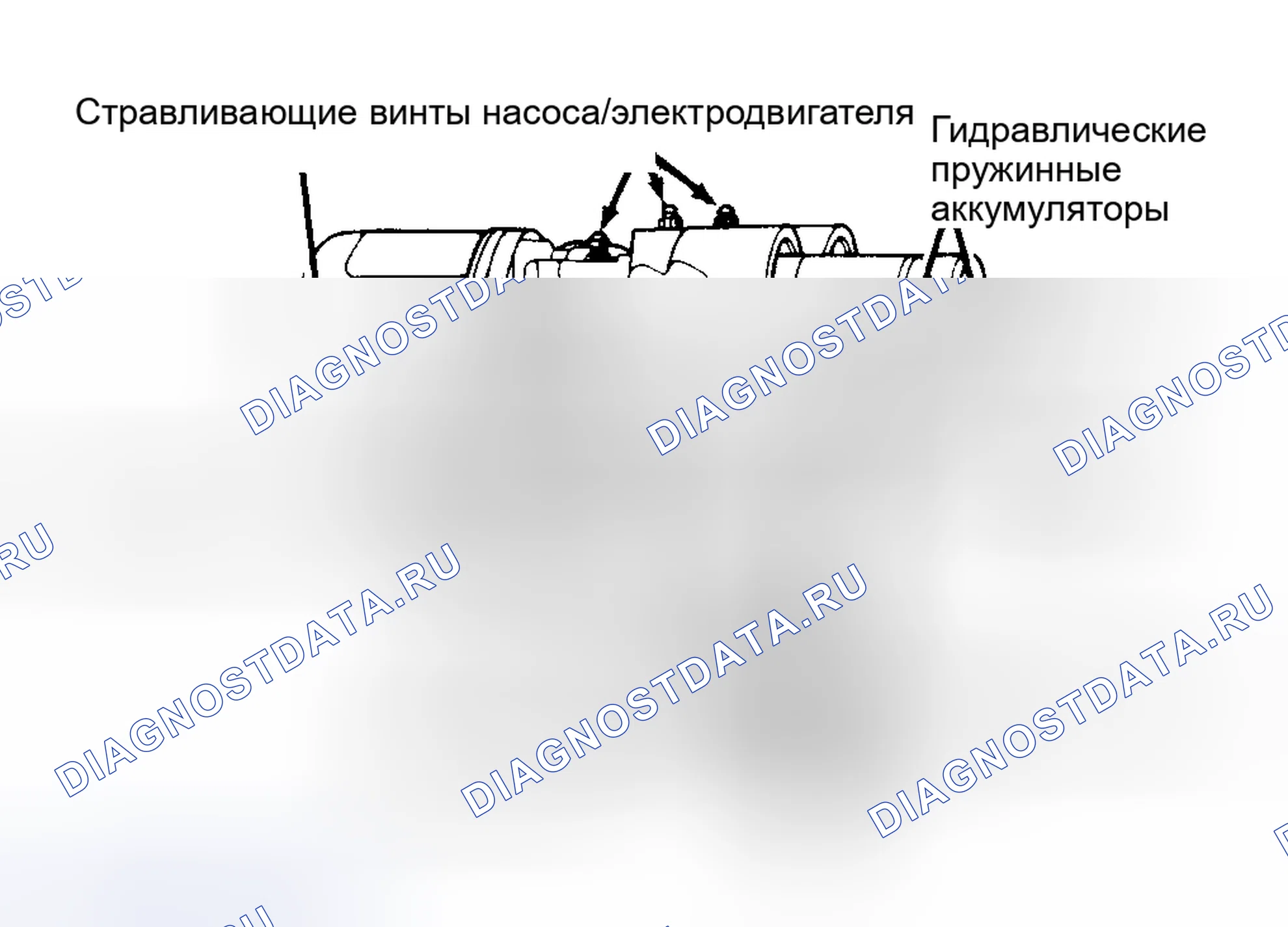 Рис. 14: НАСОС / ДВИГАТЕЛЬ В СБОРЕ. Mercedes-Benz G-класс W463
