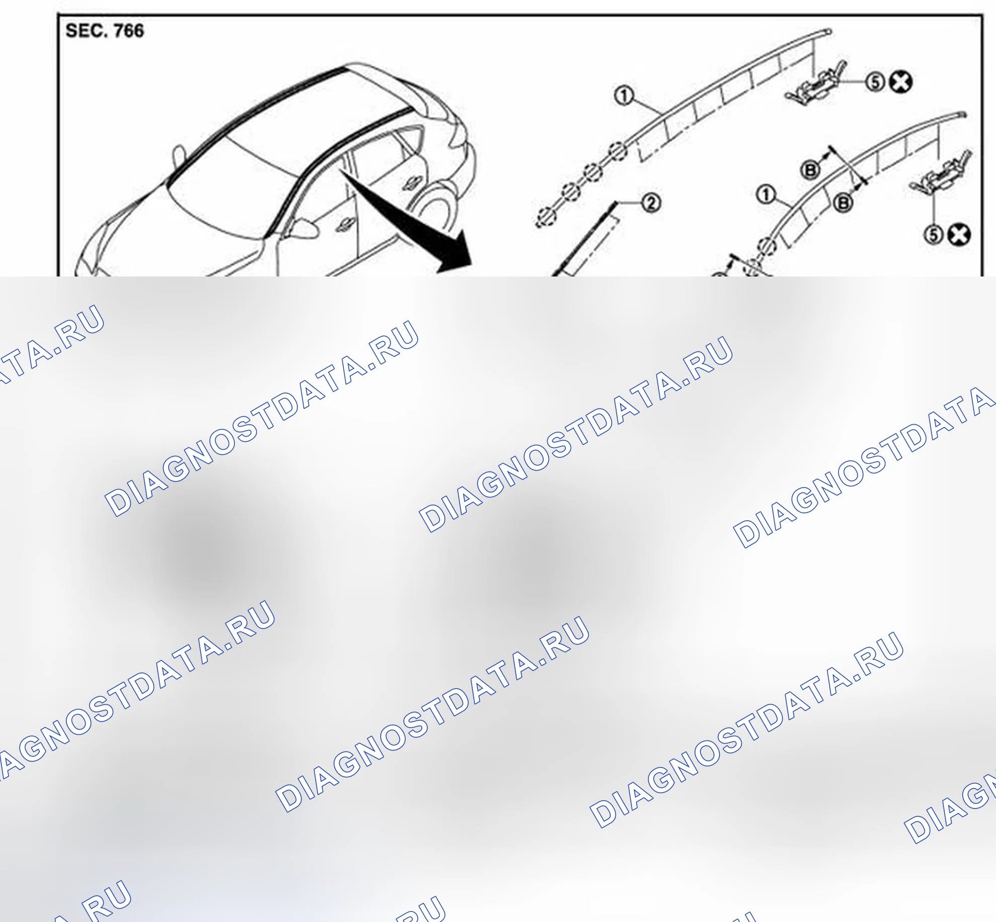 Рис. 54: Разнесенный вид. Infiniti QX50 I