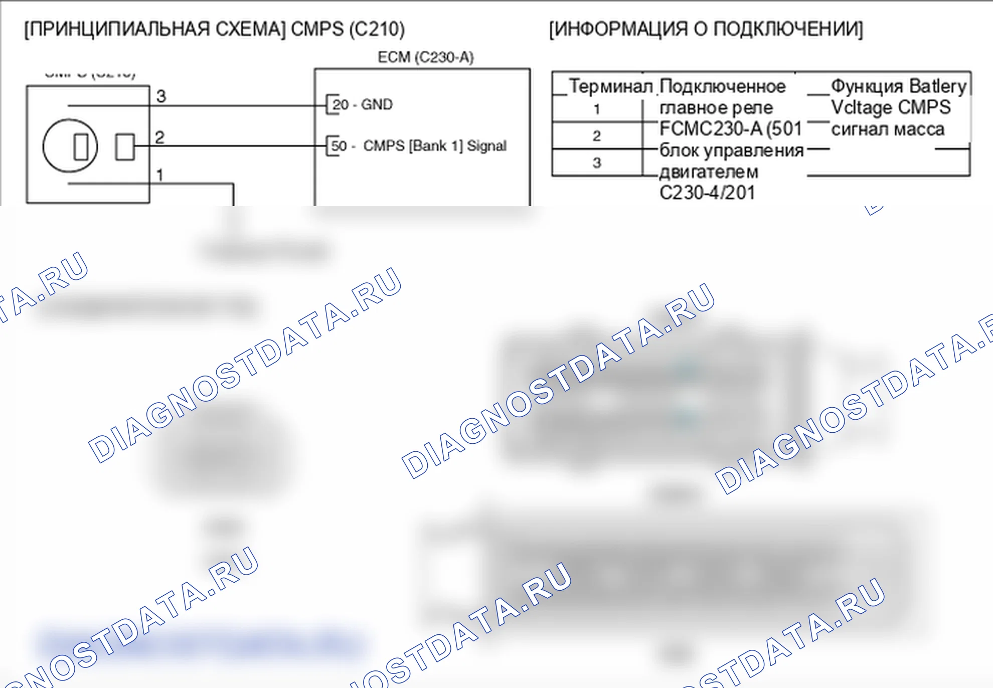 Фрагмент электросхемы: P0642. Hyundai Santa Fe CM