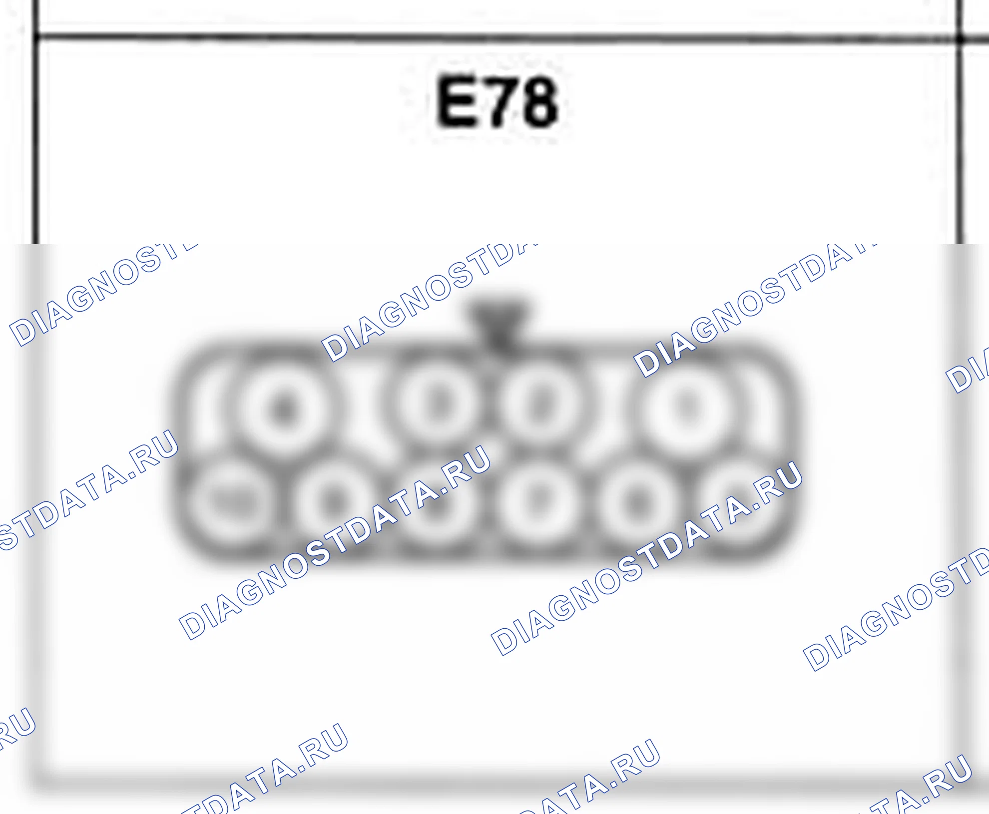 Распиновка разъёма E78 — жгута двигателя. Hyundai H-1 A1