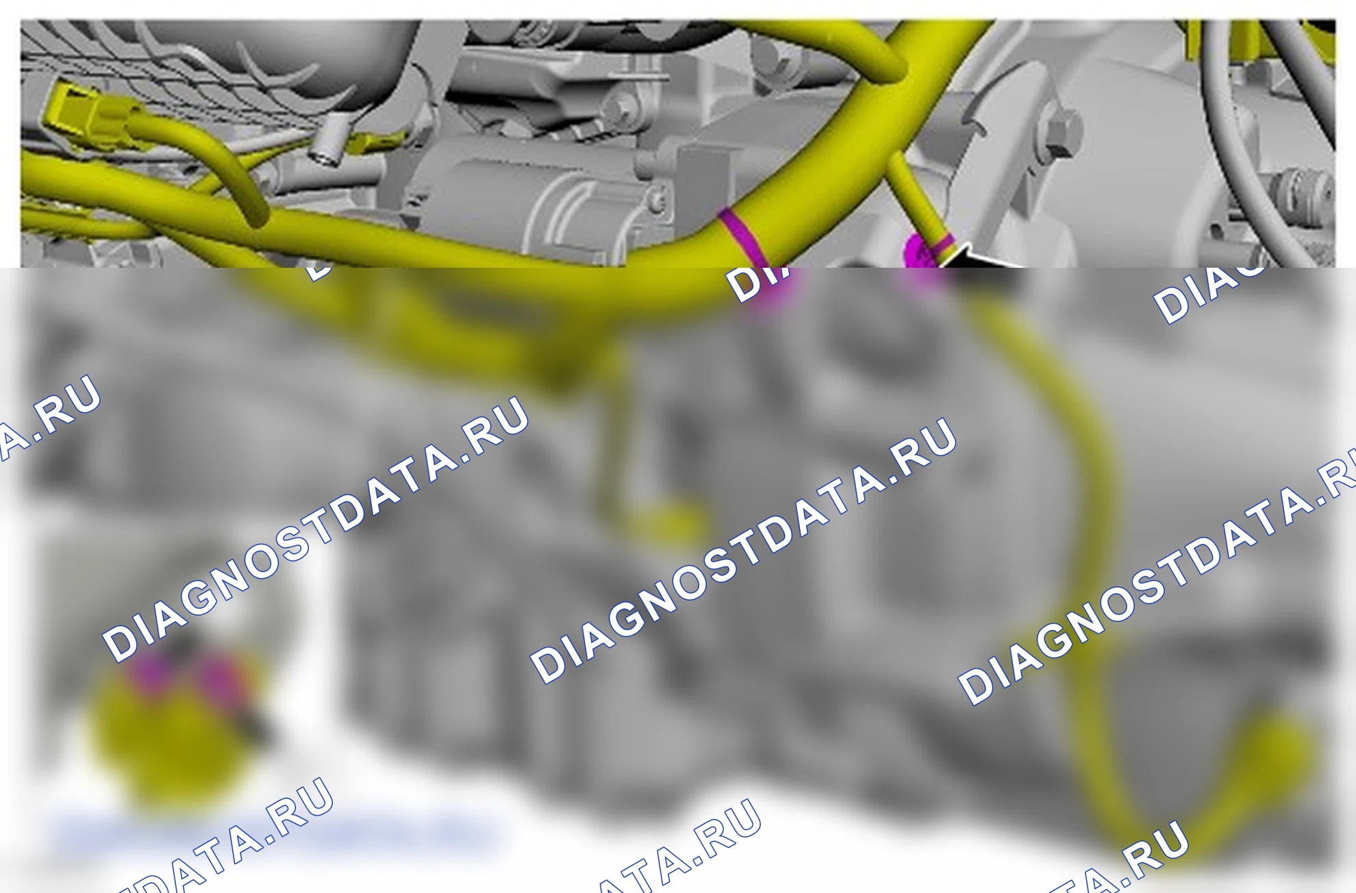 Как снять и установить жгут электропроводки двигателя. Ford EcoSport II