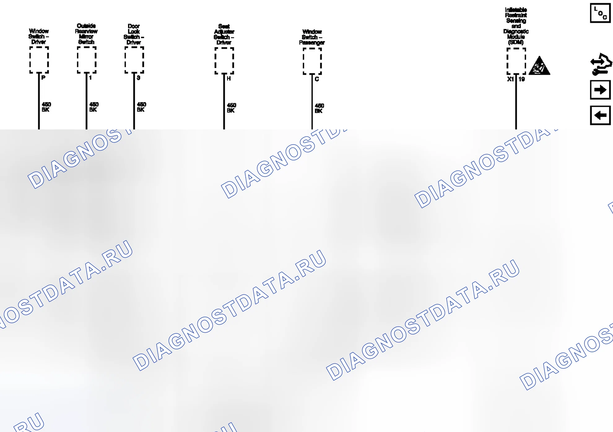 Рис. 59: G301 (2 из 2) и G302. Chevrolet Captiva I рестайлинг