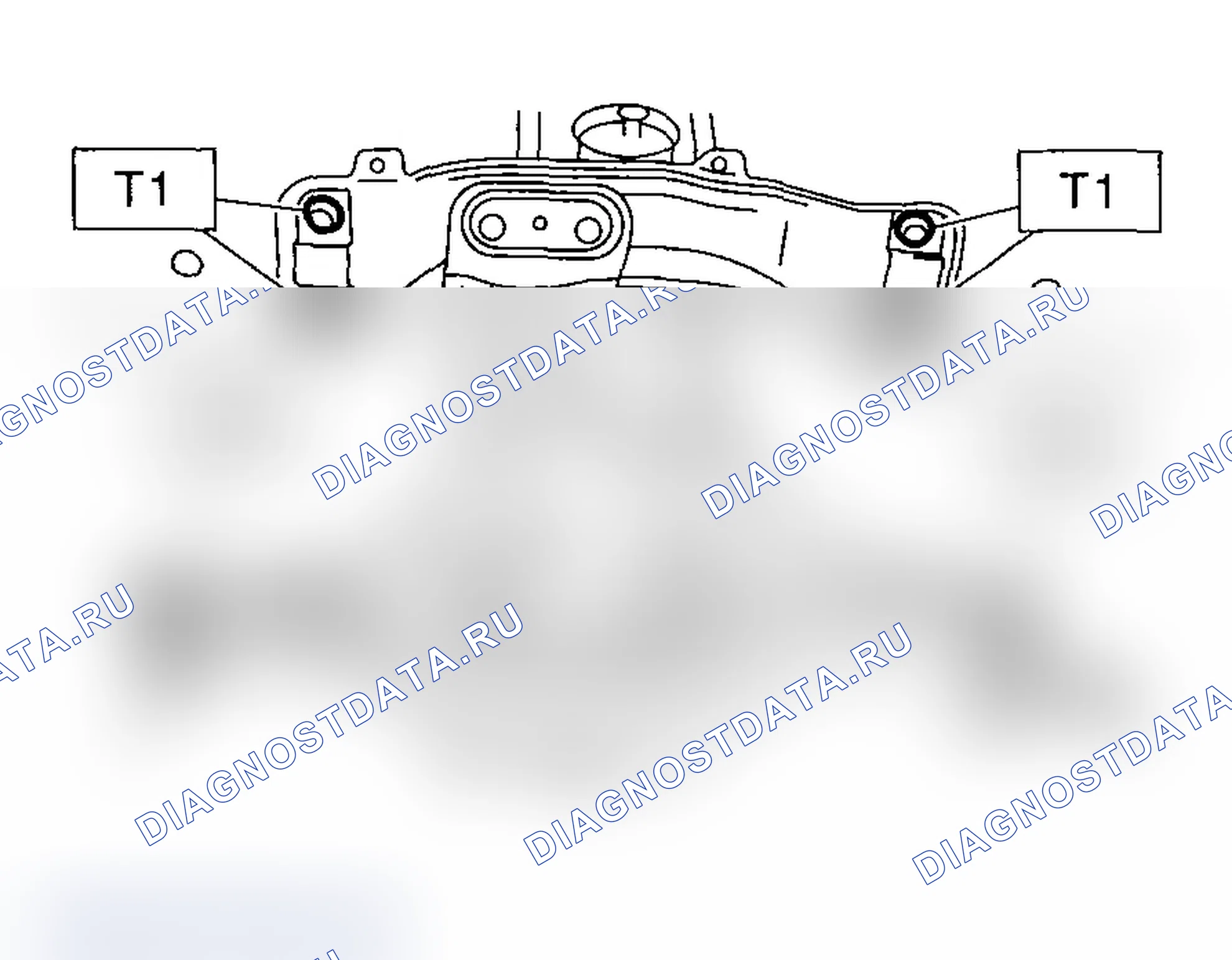 Рис. 260: ПОПЕРЕЧИНА И АМОРТИЗИРУЮЩАЯ РЕЗИНА. Subaru Impreza WRX GD/GG рестайлинг