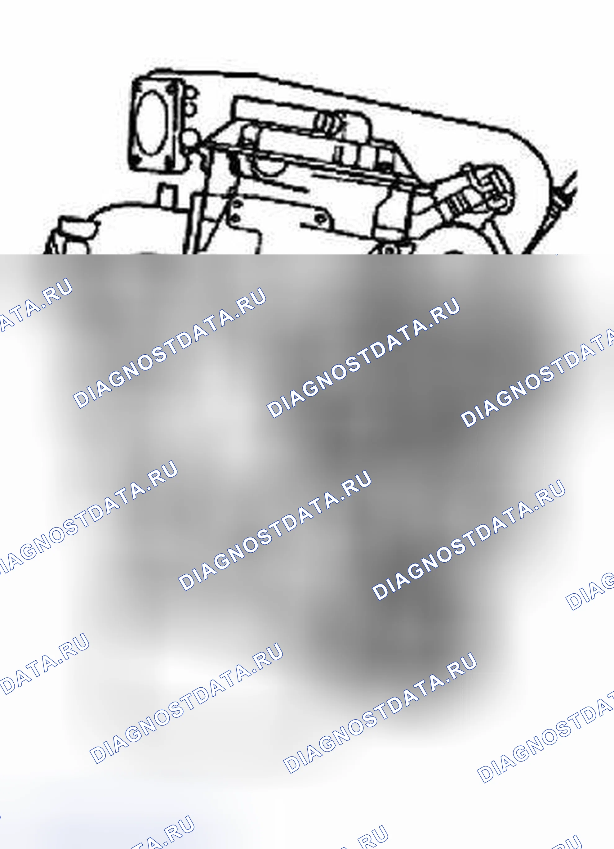Рис. 158: Определение номера двигателя. Volkswagen Jetta III