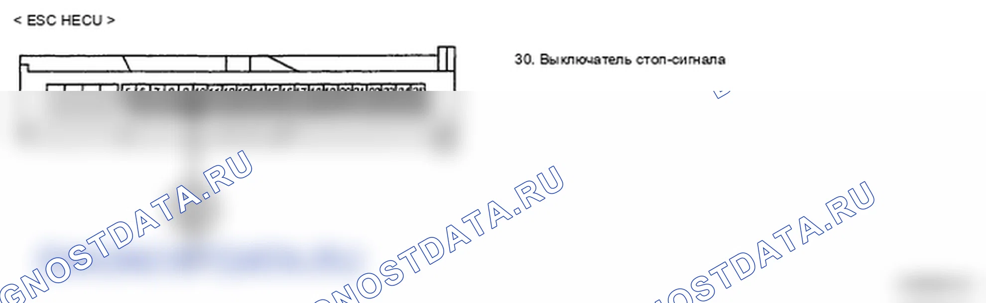 Рис. 50: ПРОВЕРКА СИГНАЛЬНОЙ ЦЕПИ (НАЖАТА ПЕДАЛЬ ТОРМОЗА). Hyundai Elantra IV