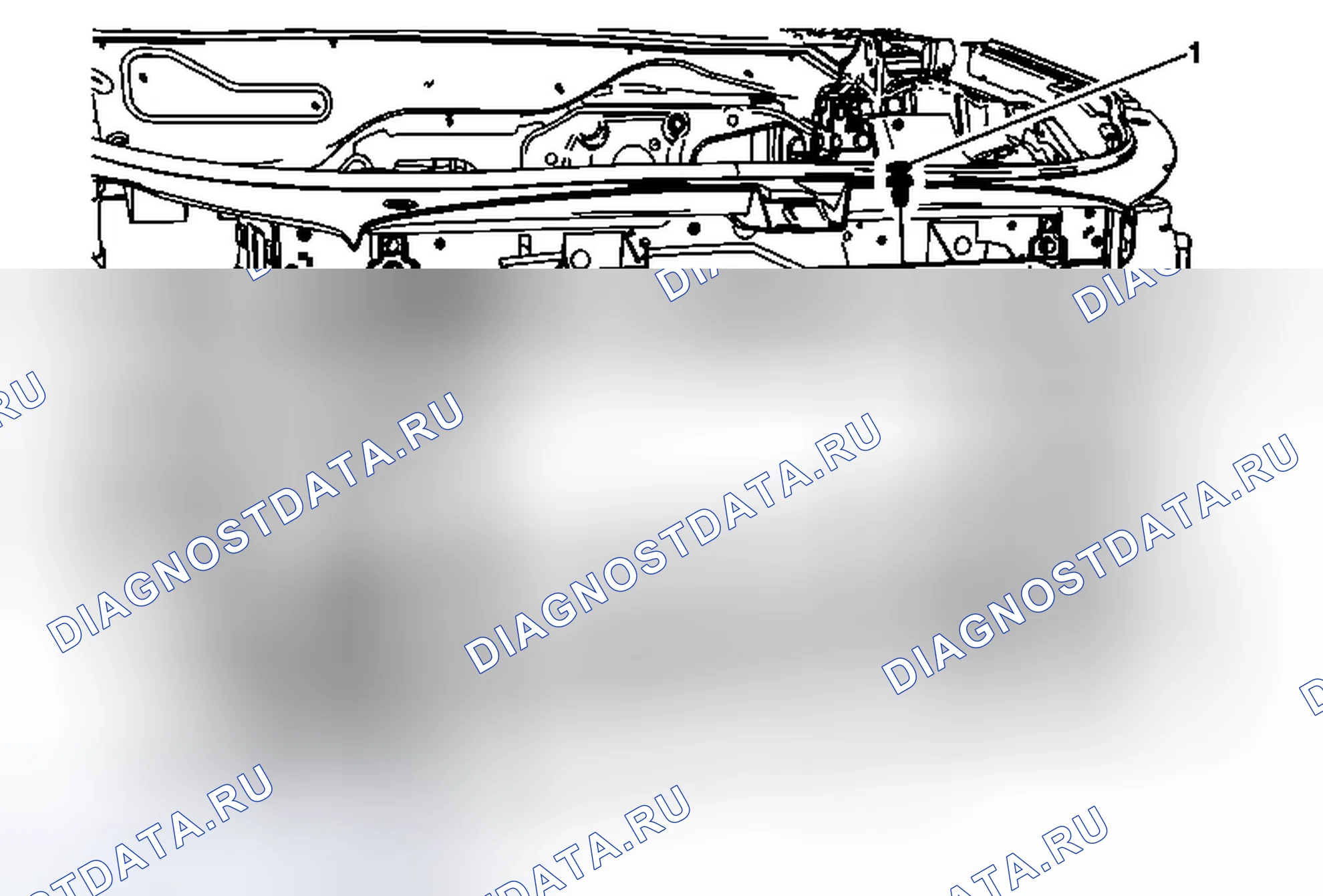 Рис. 20: Замена дефлектора переднего впускного воздуховода. Chevrolet Malibu VIII рестайлинг