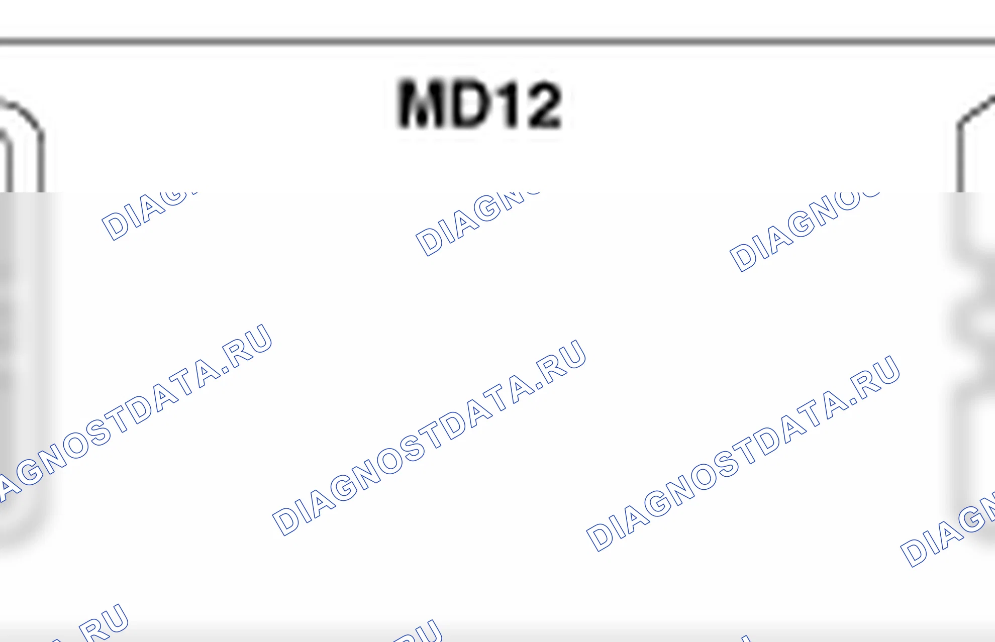 Распиновка разъёма MD12 — разъёмов жгутов. Kia Sorento BL