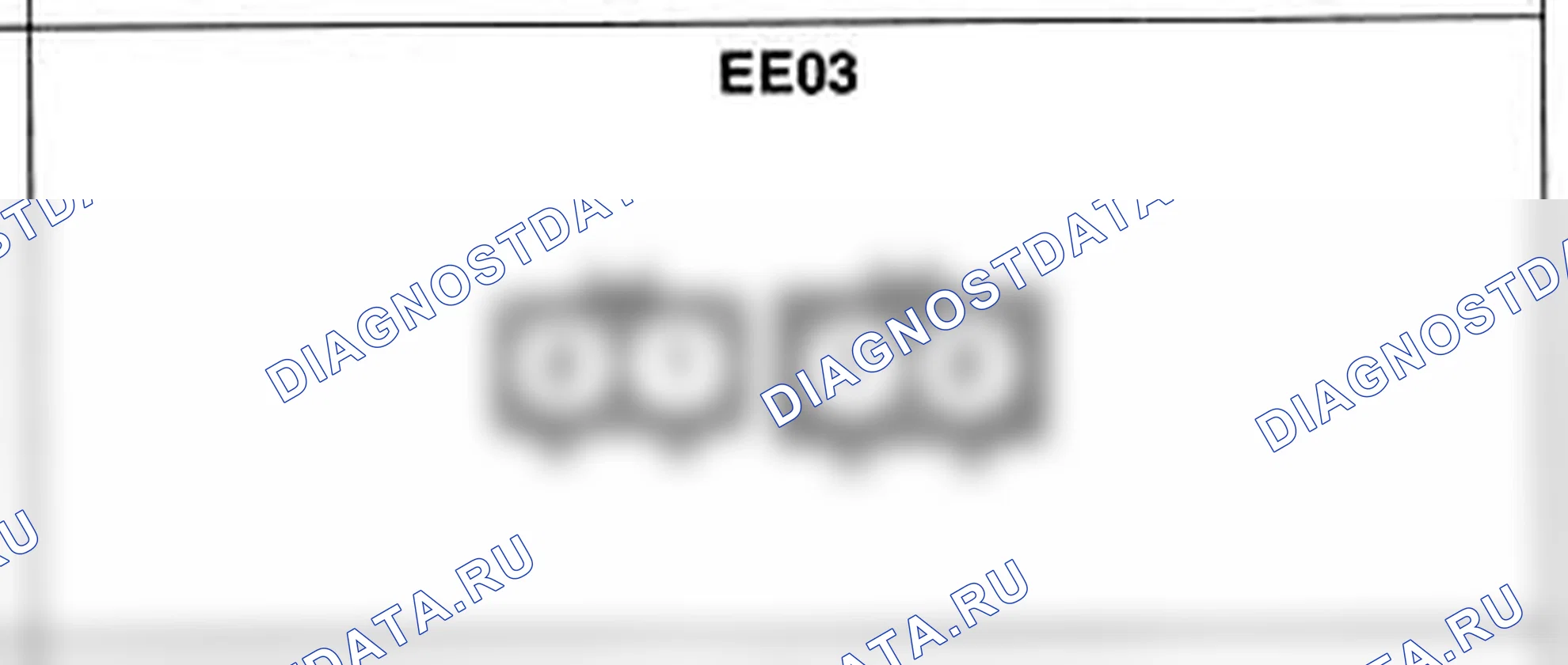 Распиновка разъёма EE03 — жгута двигателя. Hyundai H-1 A1