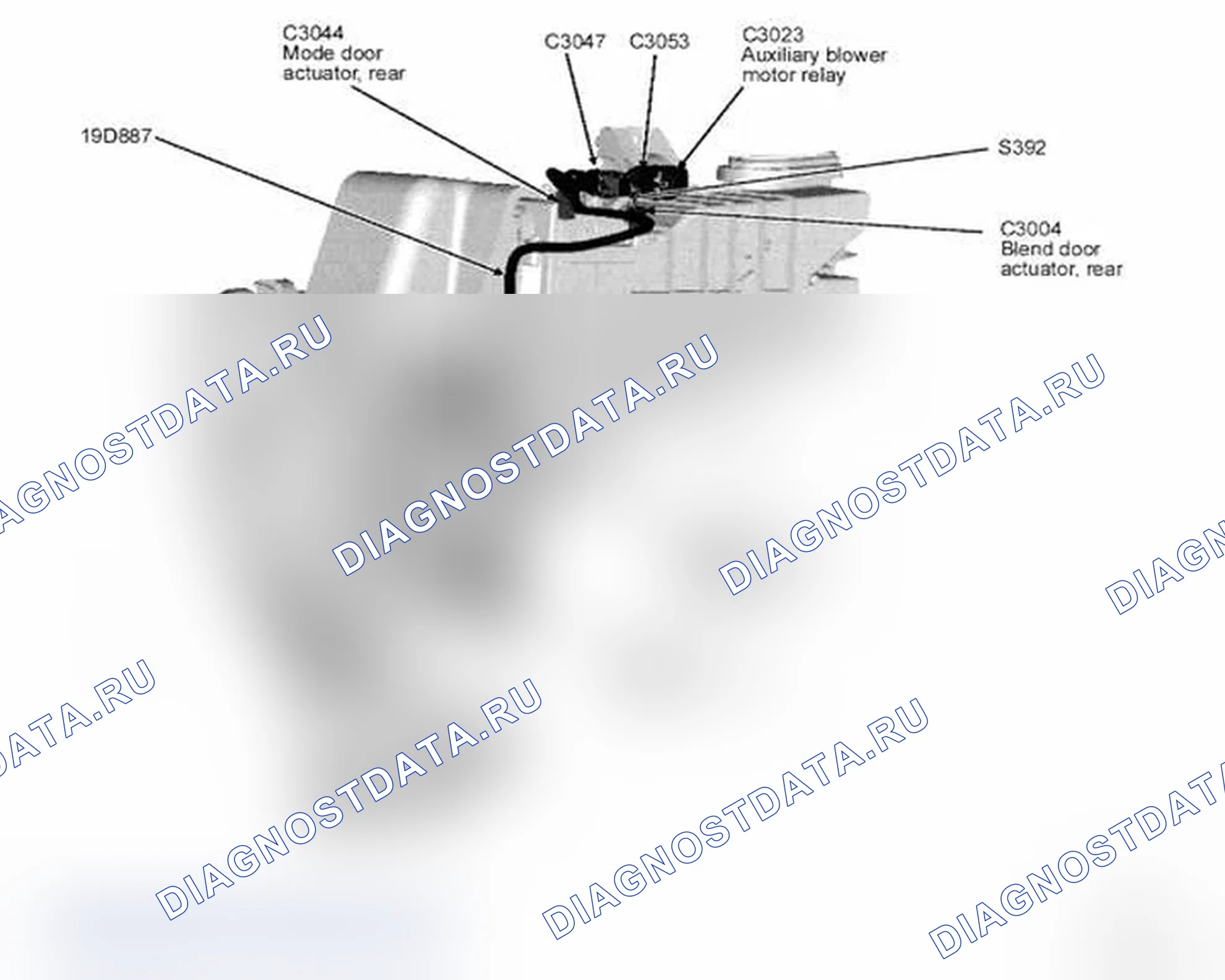 Рис. 398: РЕЛЕ ДВИГАТЕЛЯ ВСПОМОГАТЕЛЬНОЙ ВОЗДУХОДУВКИ. Ford Explorer Sport Trac II