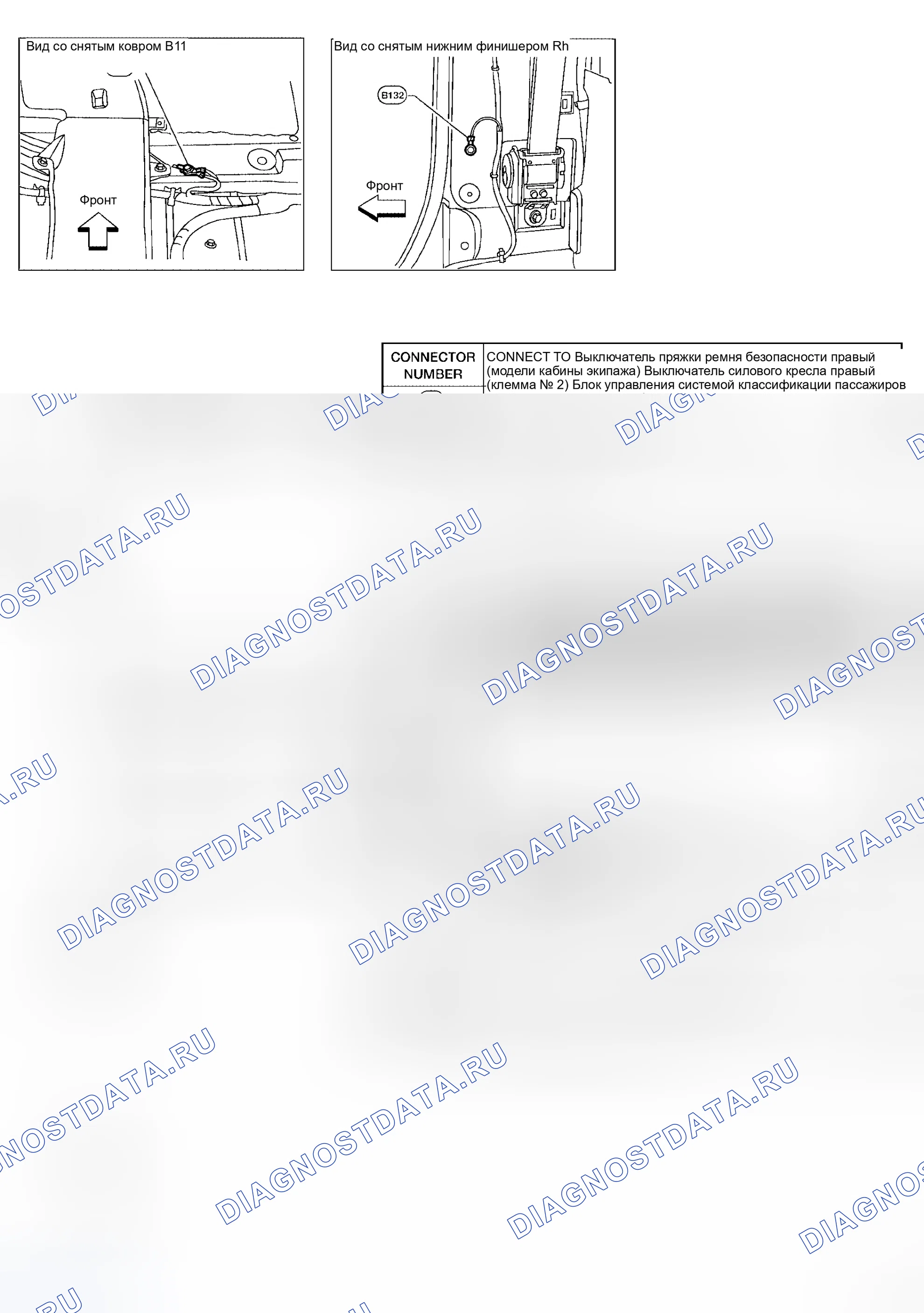 Рис. 22: ЖГУТ ТЕЛА № 2. Honda Odyssey I