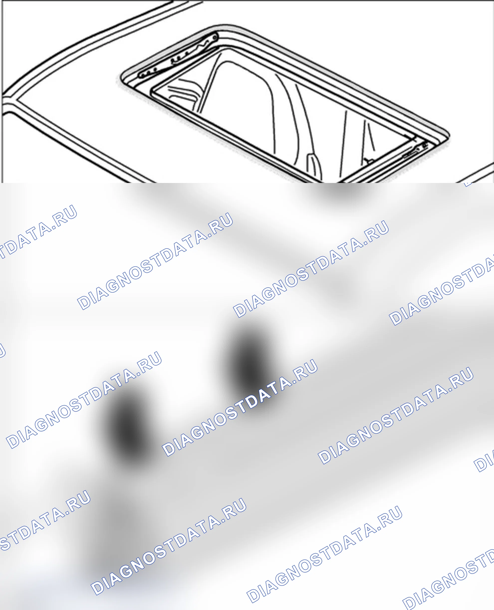 Рис. 1084: Удаление уплотнения для раздвижной крыши. Porsche 911 GT3 997