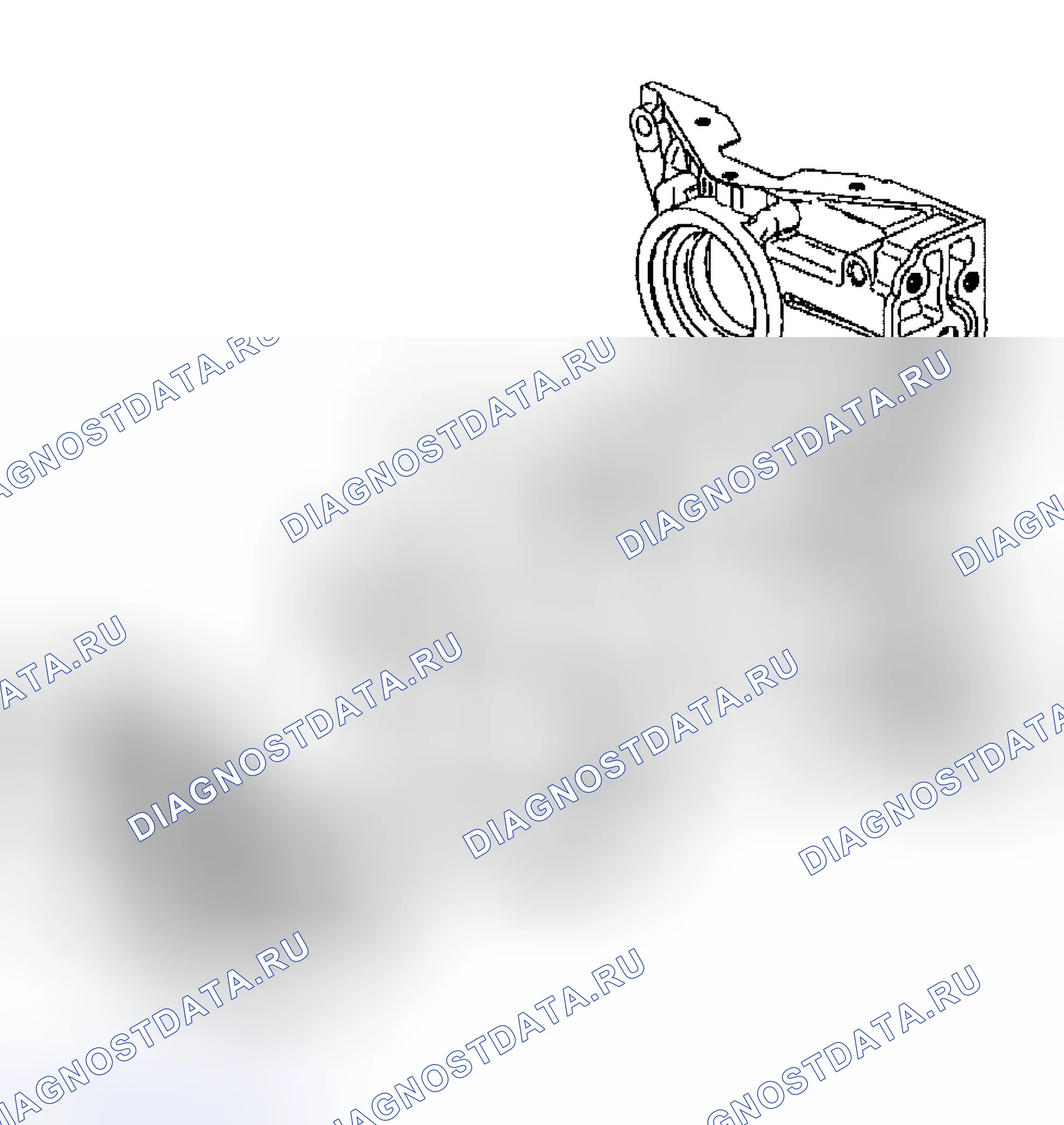 Рис. 482: Установка водяного насоса (F). Hyundai Veracruz I