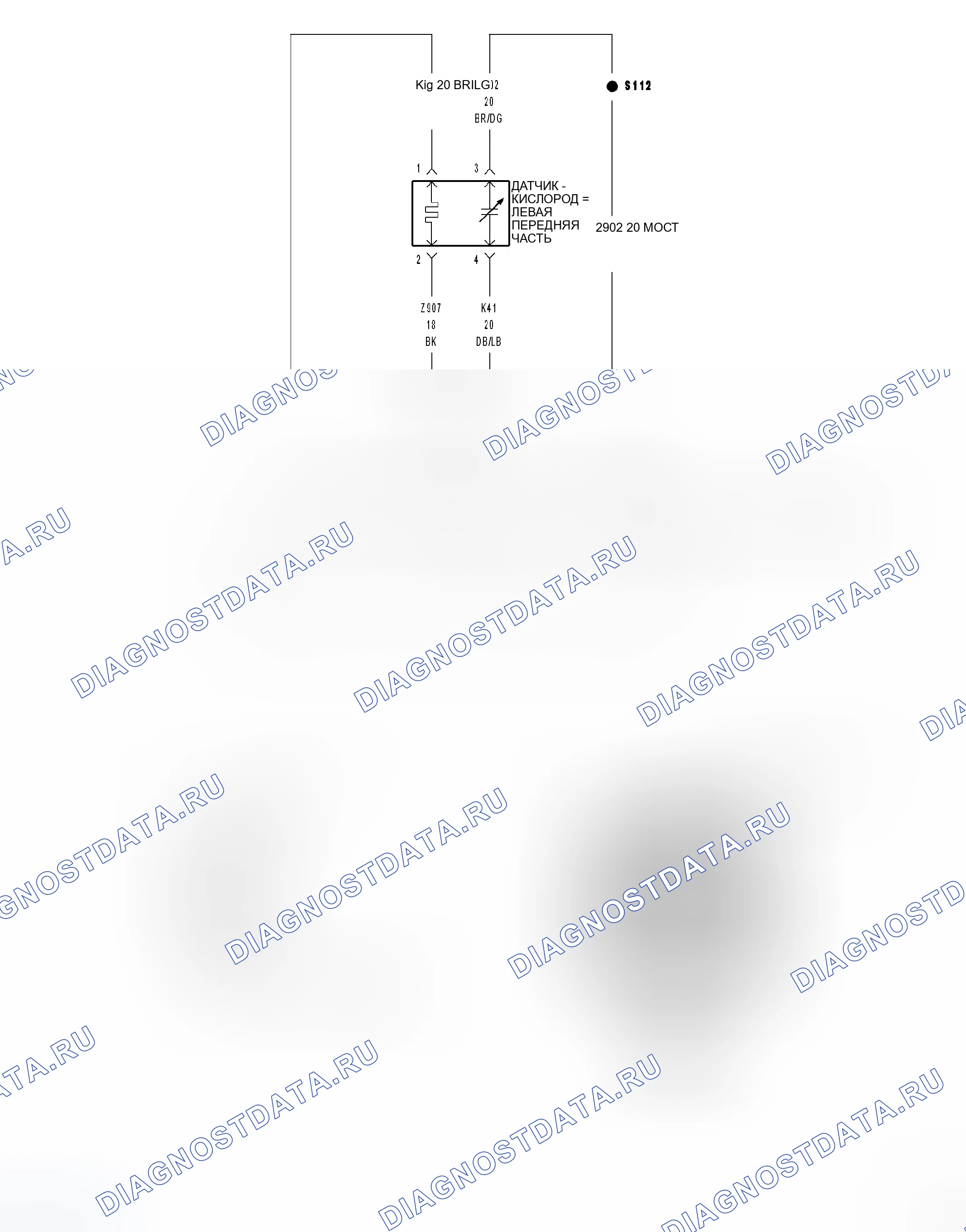 Рис. 8: Принципиальная схема. Dodge Magnum I