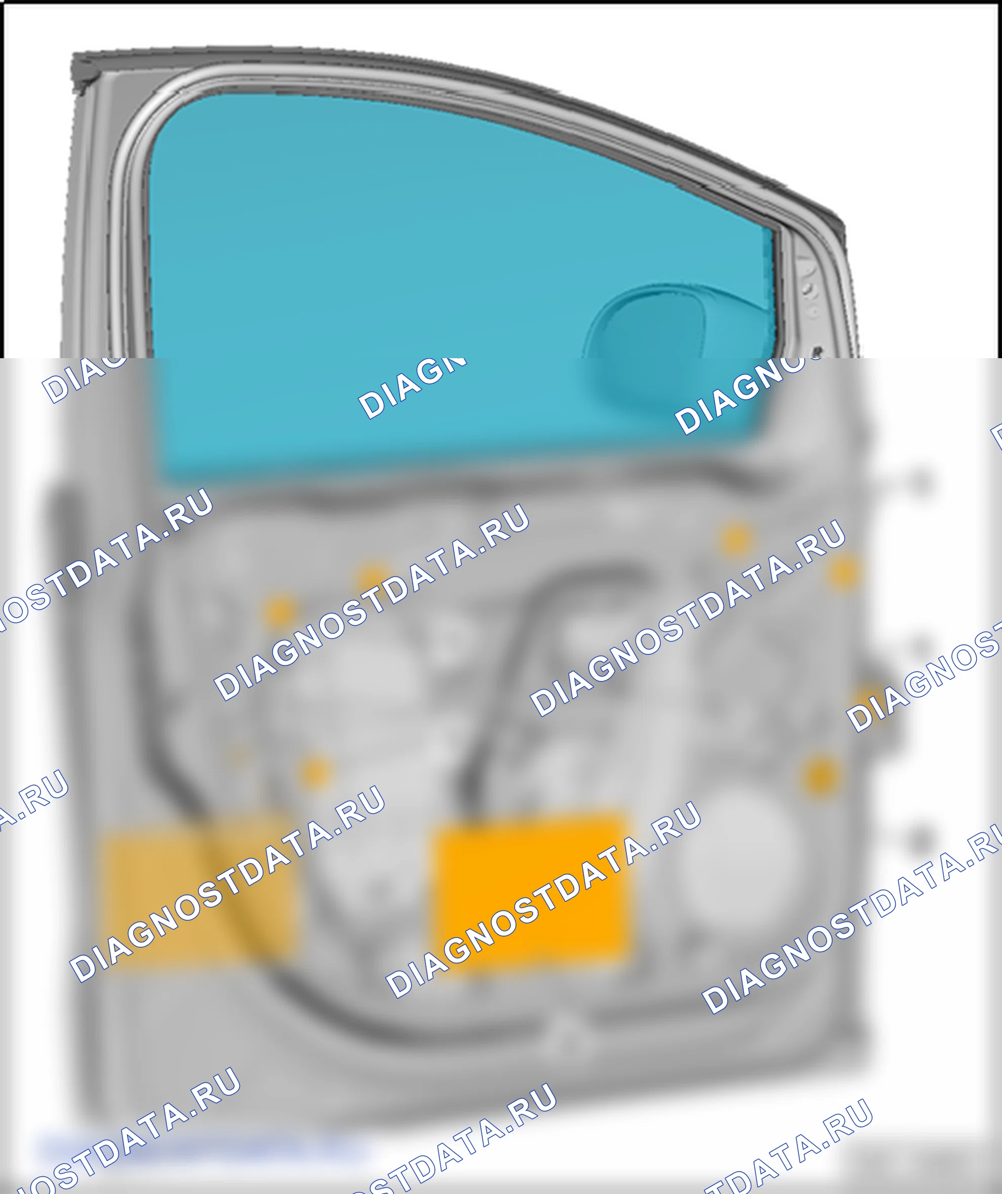 Детали и узлы дверей. SEAT Alhambra Ii