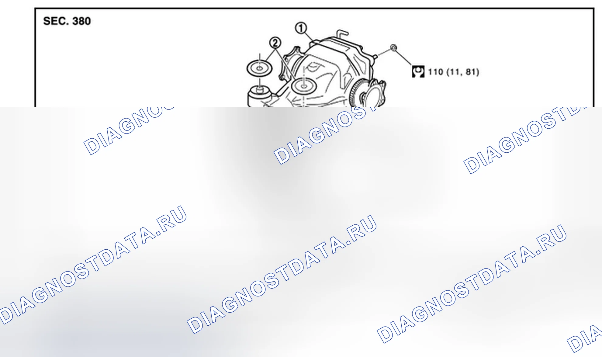 Рис. 41: AWD: Разнесенный вид. Infiniti FX50 II рестайлинг