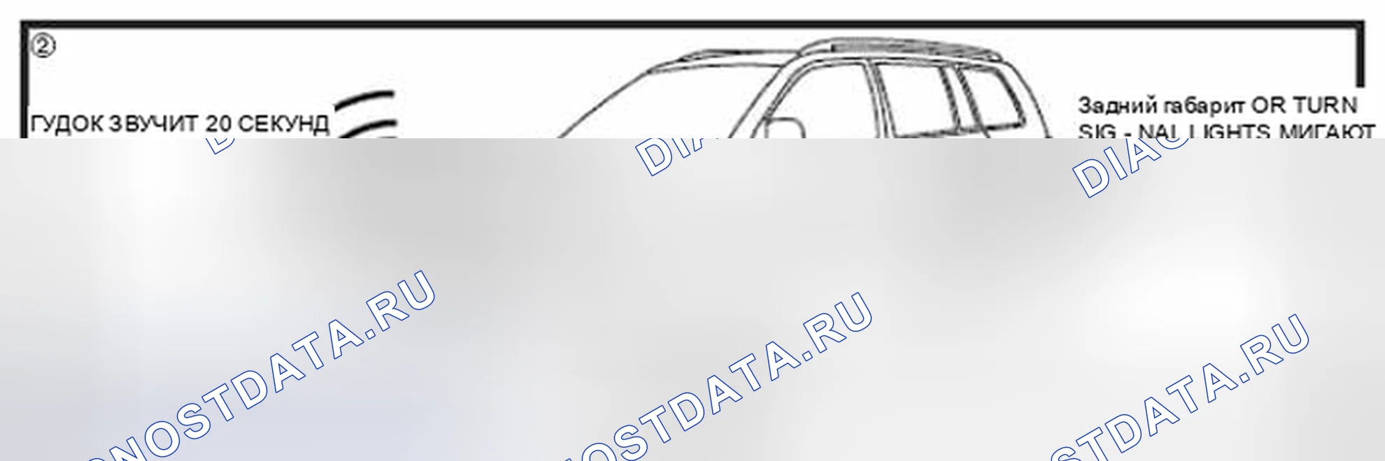 Рис. 26: Сигнал тревоги WARN-AWAY (2). Toyota Tundra II