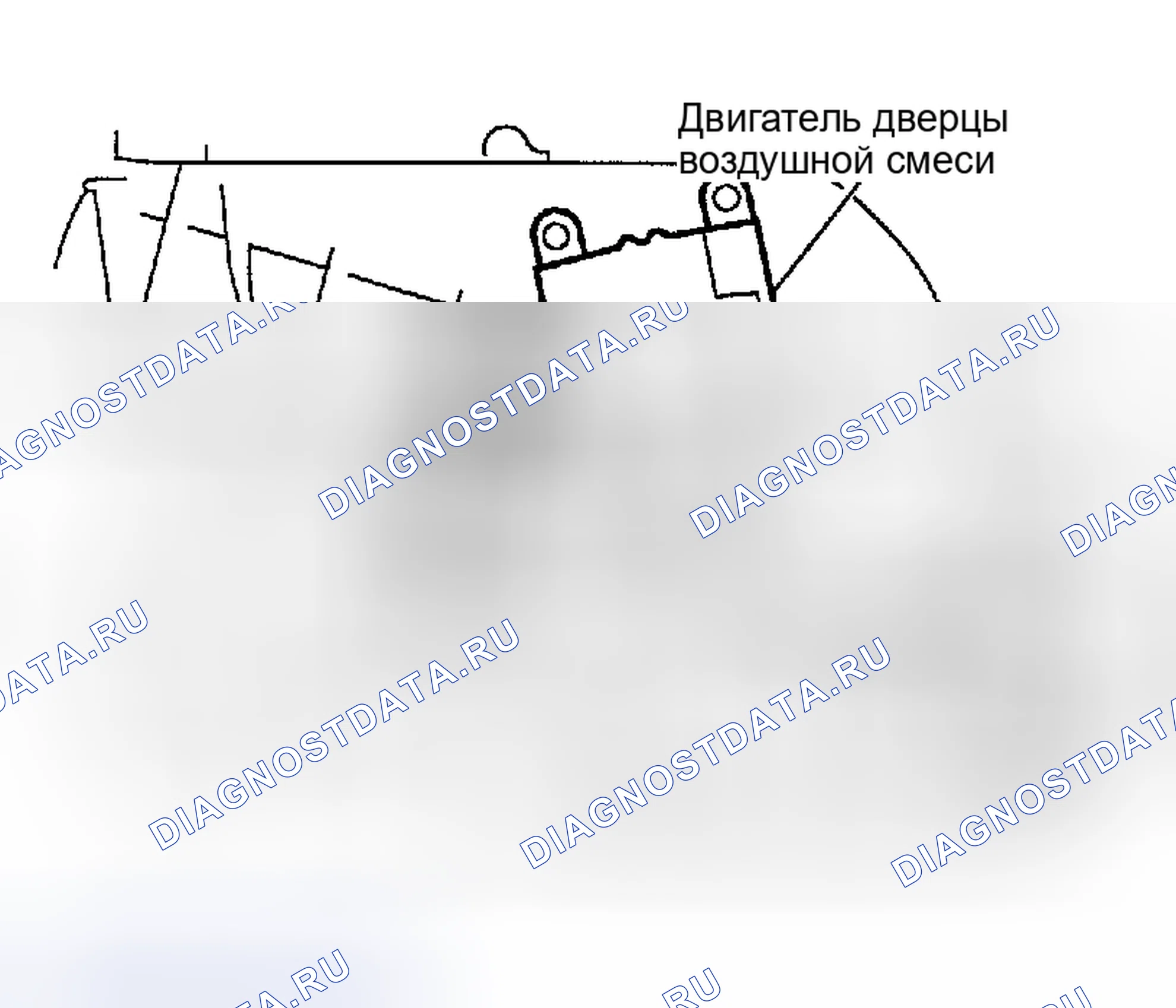 Рис. 46: Дверь для смешивания воздуха. Nissan Maxima A33