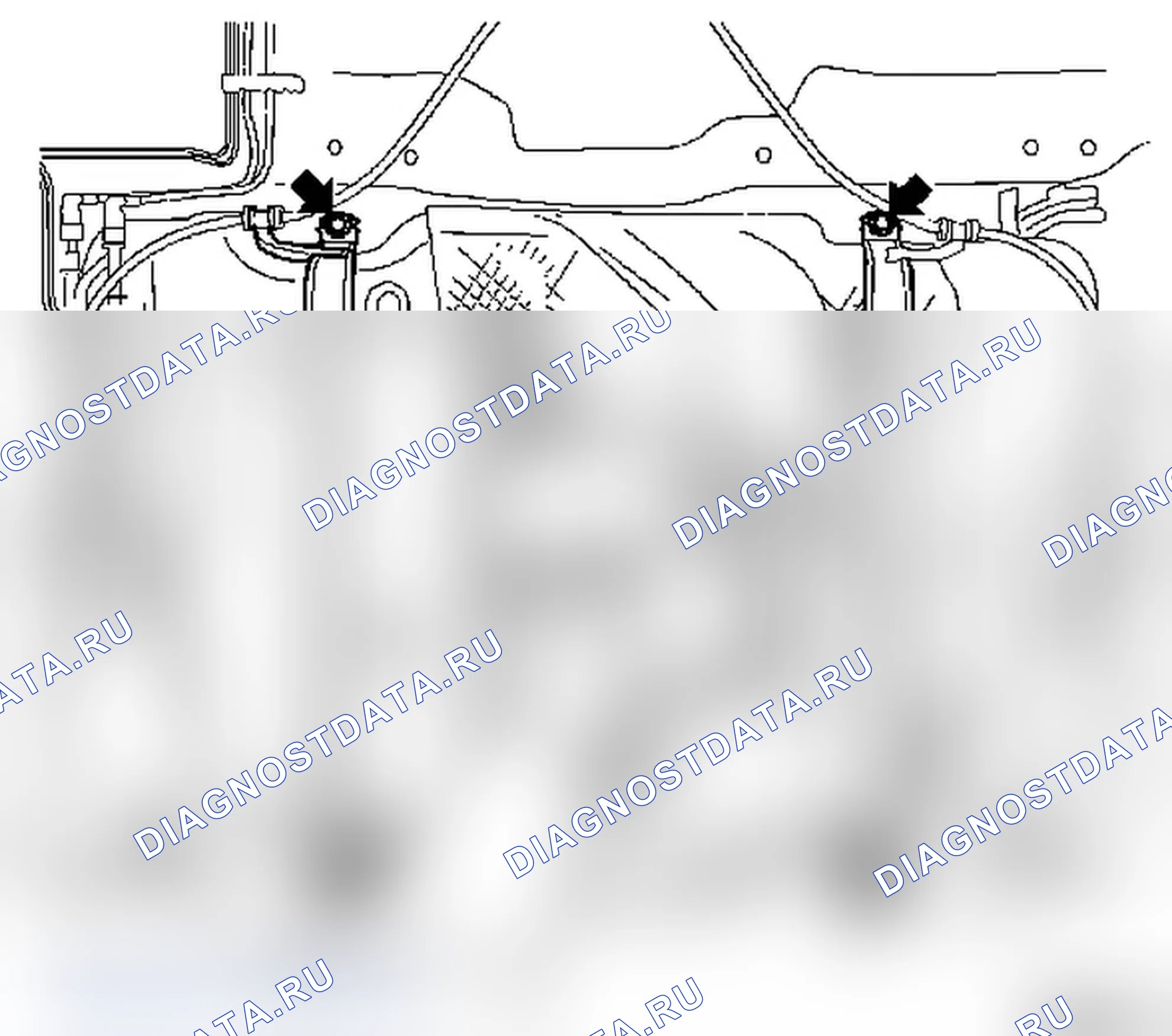 Демонтаж и монтаж топливного бака (F35, F48). Opel Vectra C