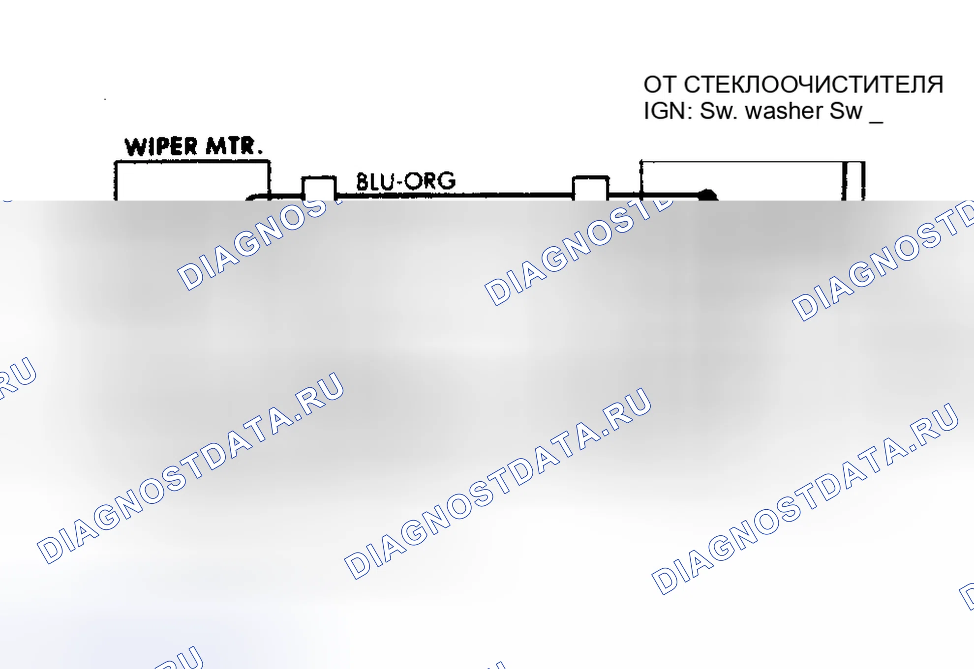 Рис. 5: Проводка 2-скорость безынерционного стеклоочистителя серии Bronco и «F». Ford Club Wagon E350 