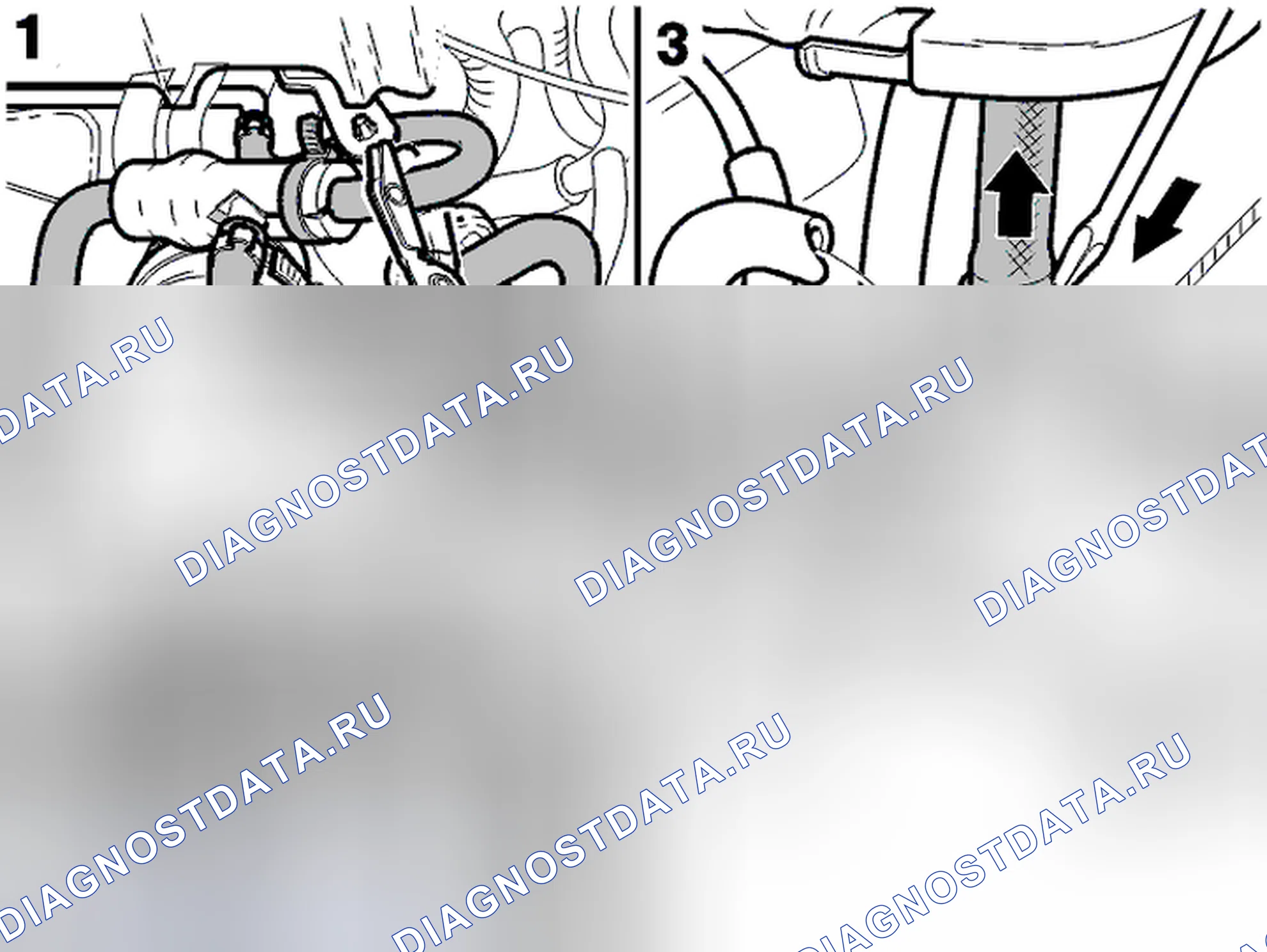 Рис. 118: Проверка тройника. Volvo S40 I рестайлинг