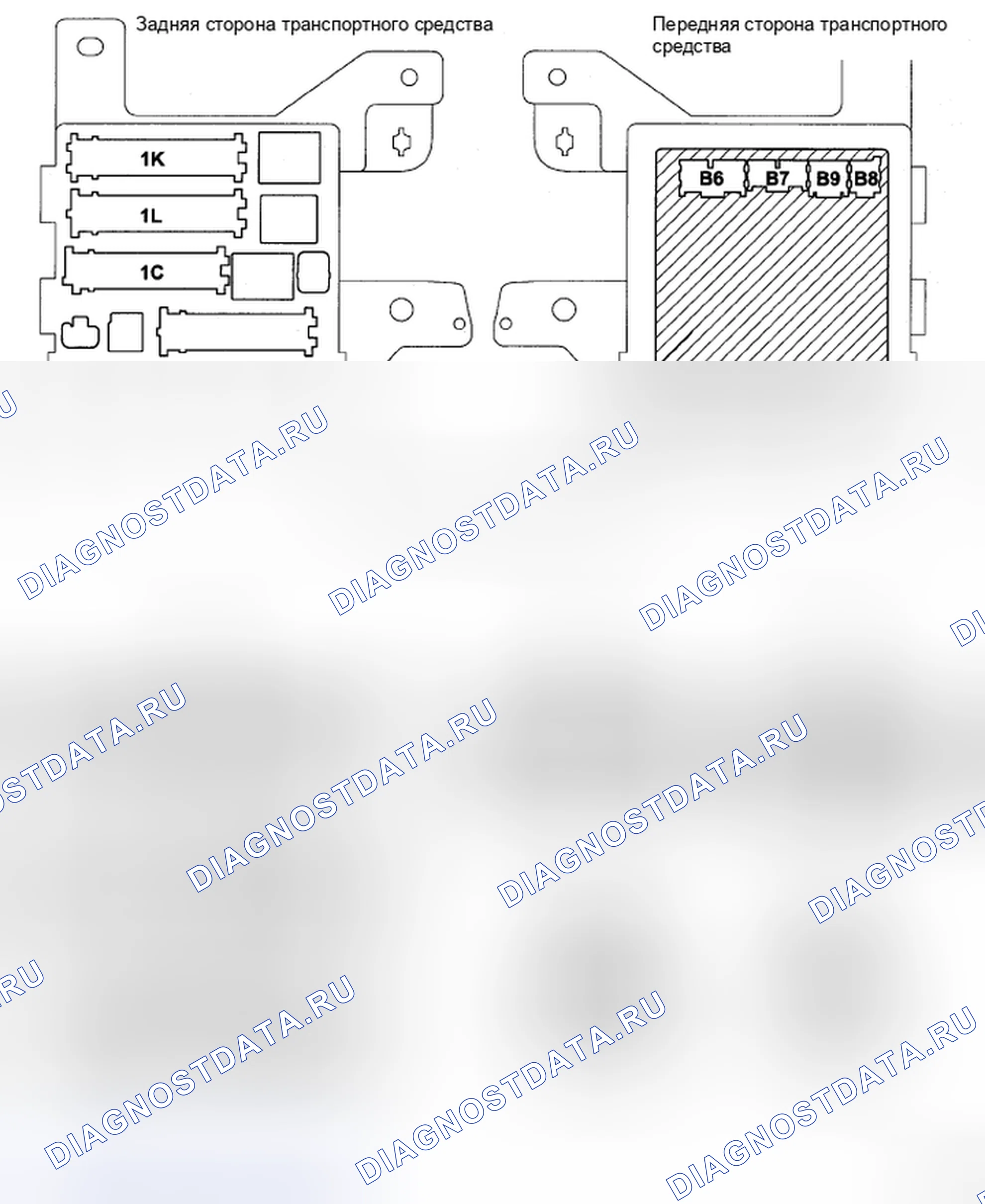 Рис. 124: КЛЕММЫ ЭБУ. Toyota Sienna II рестайлинг