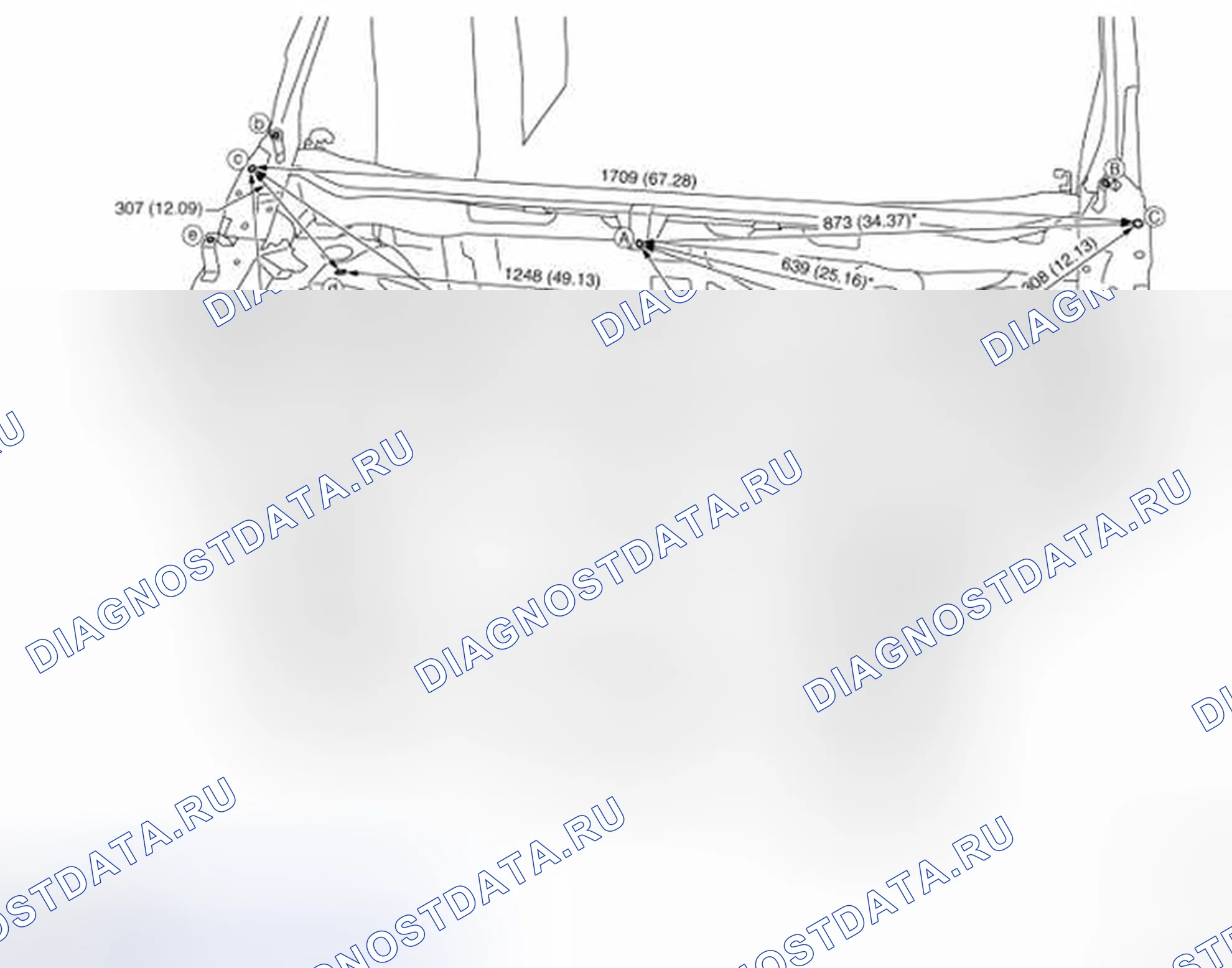 Рис. 271: ИЗМЕРЕНИЕ. Nissan Quest IV