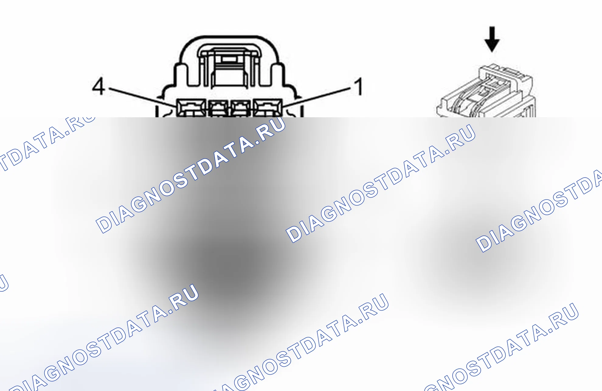 Рис. 477: X700 Привязные ремни к левой задней двери. Cadillac CTS II