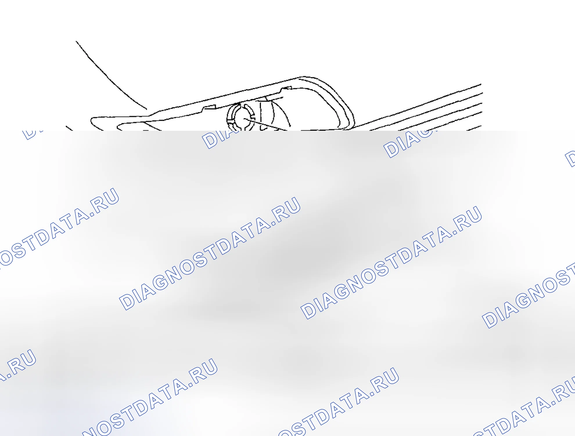 Рис. 37: СНЯТИЕ / УСТАНОВКА ЛАМПОЧКИ Плафон салона. Mazda 6 GH рестайлинг