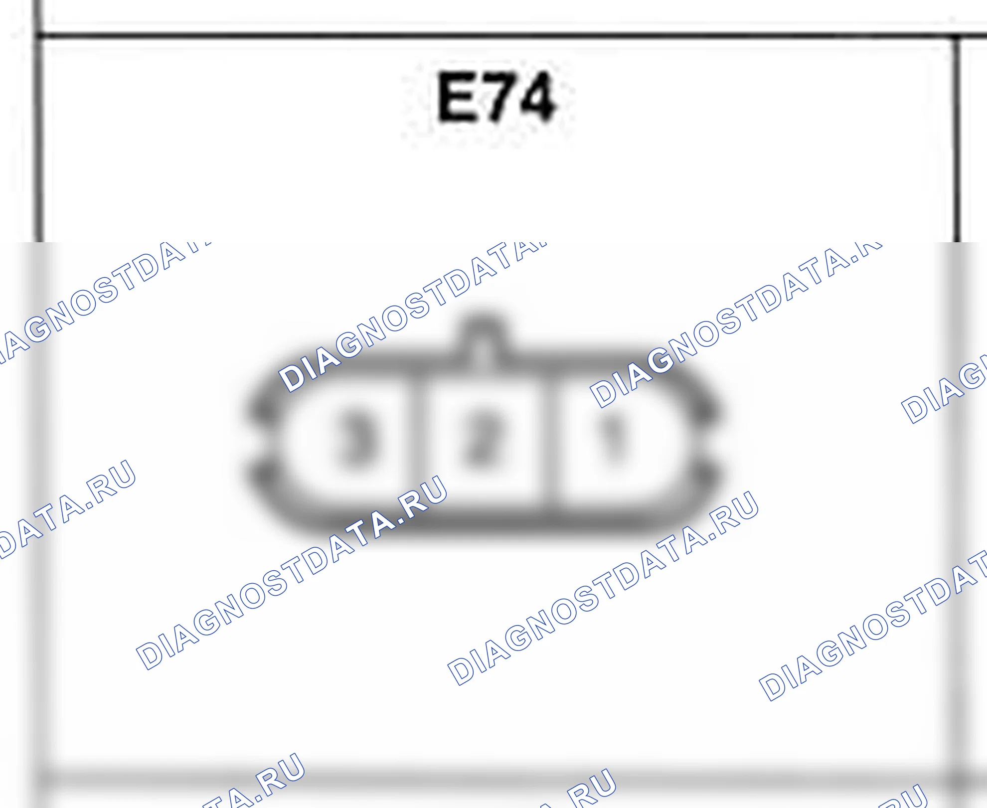 Распиновка разъёма E74 — жгута двигателя. Hyundai Atos MX