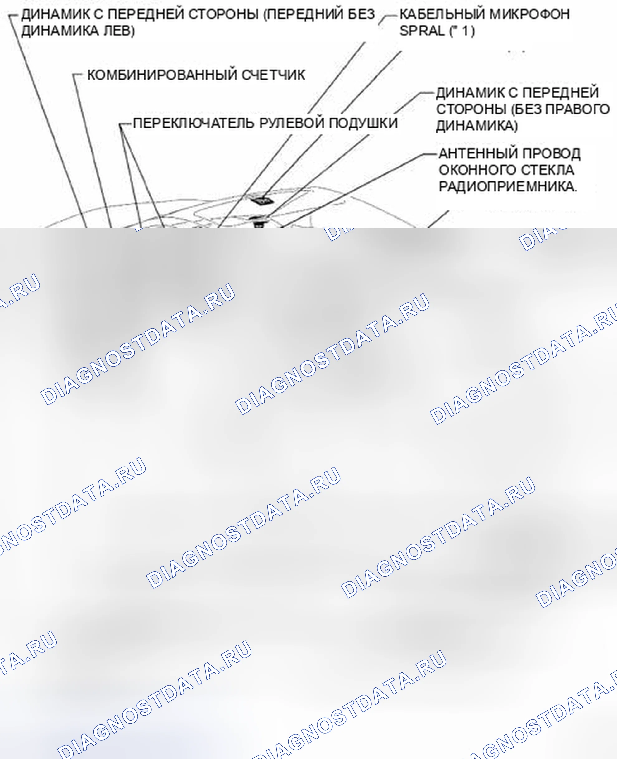 Рис. 130: РАСПОЛОЖЕНИЕ ДЕТАЛЕЙ. Toyota Camry XV40