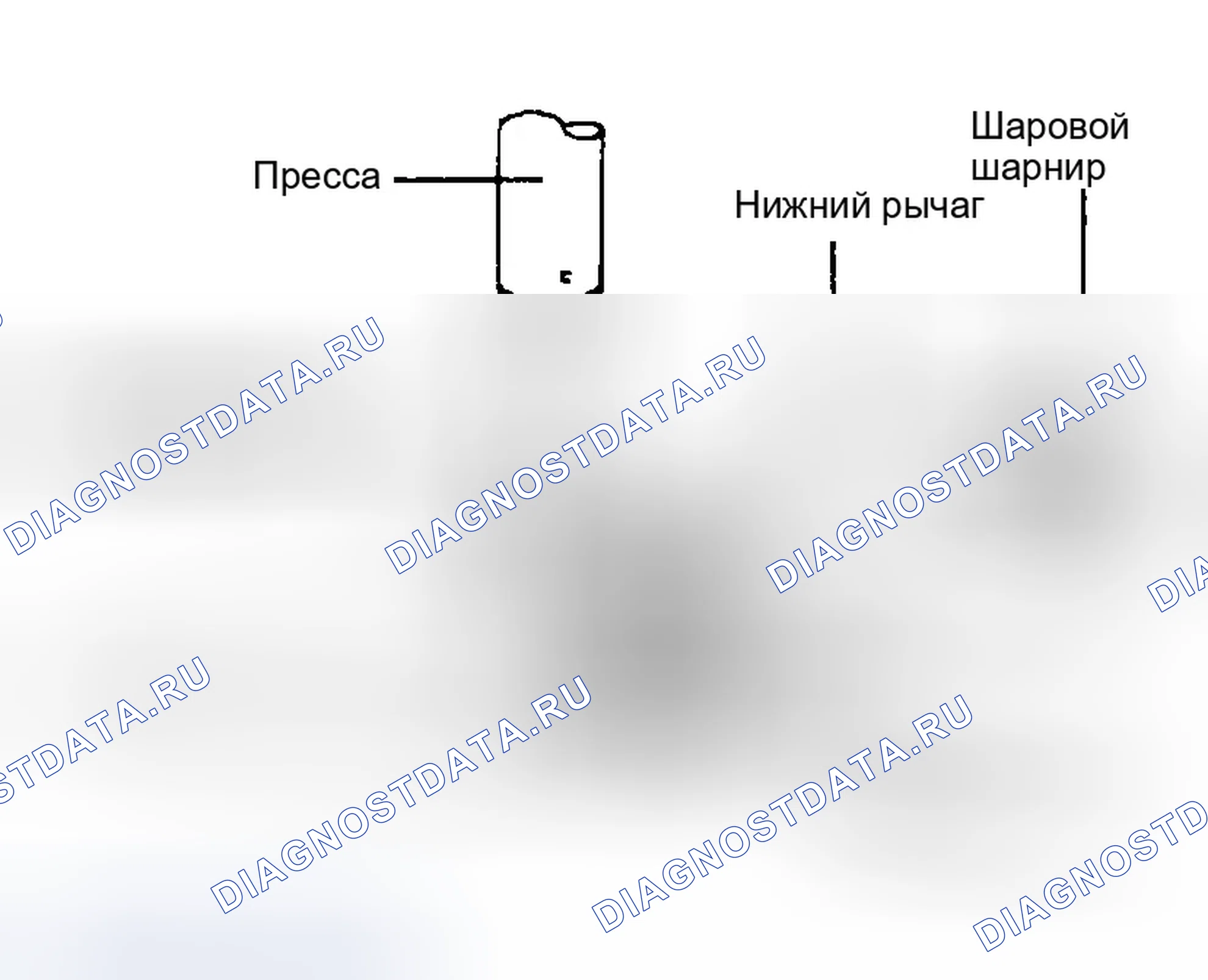 Рис. 49: ЗАМЕНА ВТУЛКИ НИЖНЕГО РЫЧАГА (A). Hyundai Accent II рестайлинг