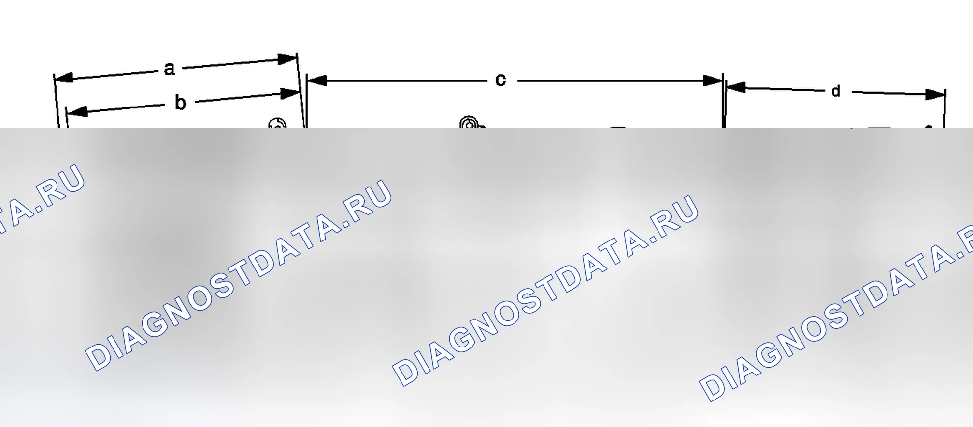 Рис. 6: Размеры - Рама (2500 Suburban / Yukon Xl / Avalanche 2WD). Chevrolet Tahoe II