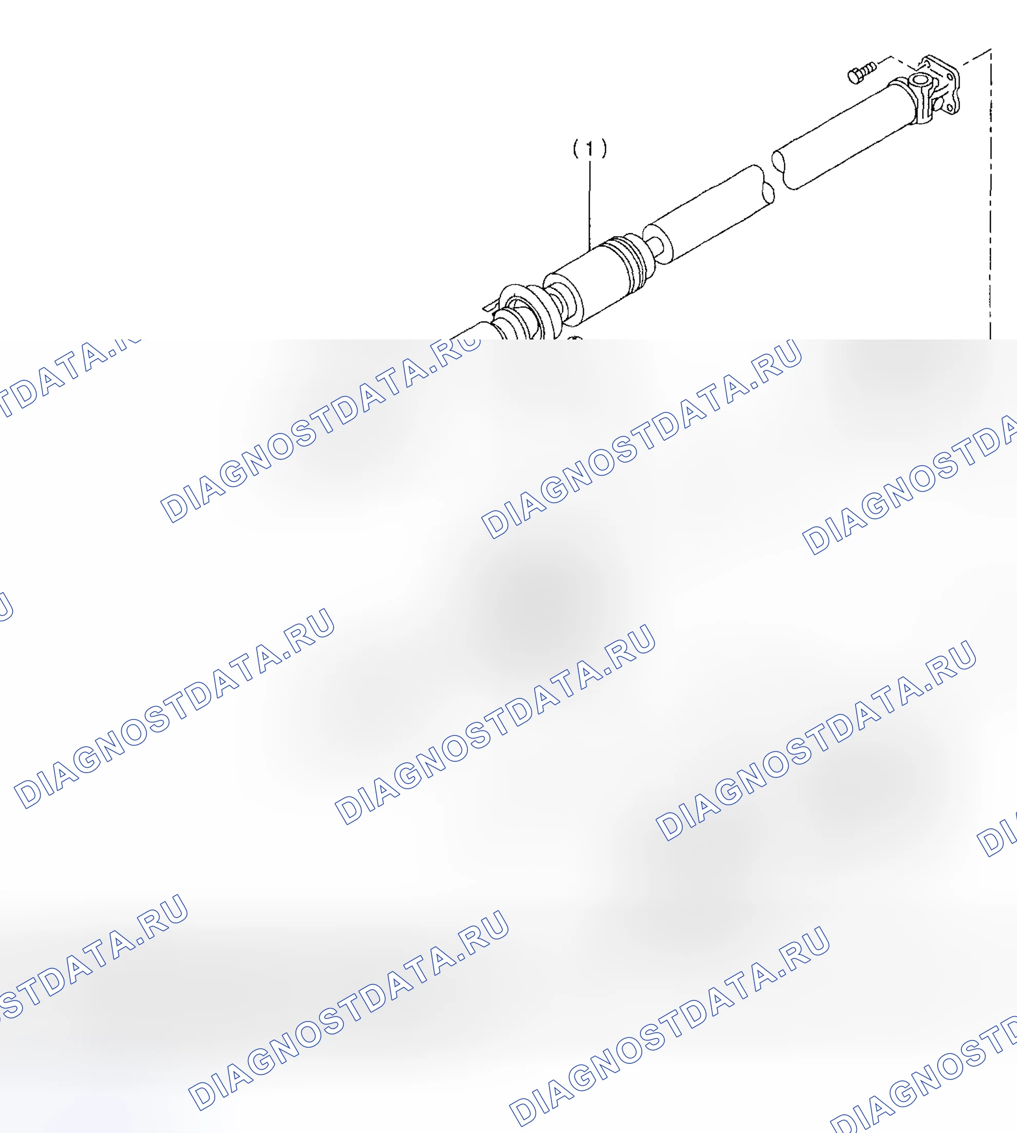 Рис. 3: карданный вал. Subaru Impreza GD/GC/GG рестайлинг