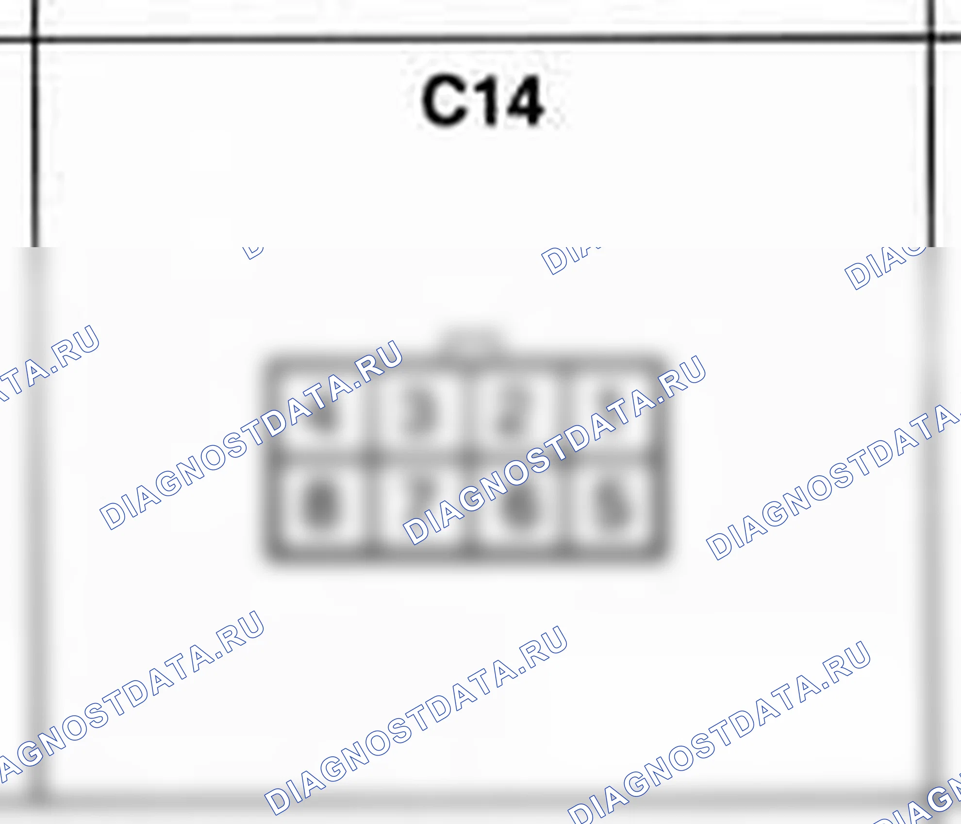Распиновка разъёма C14 — жгута управления. Hyundai H-1 A1