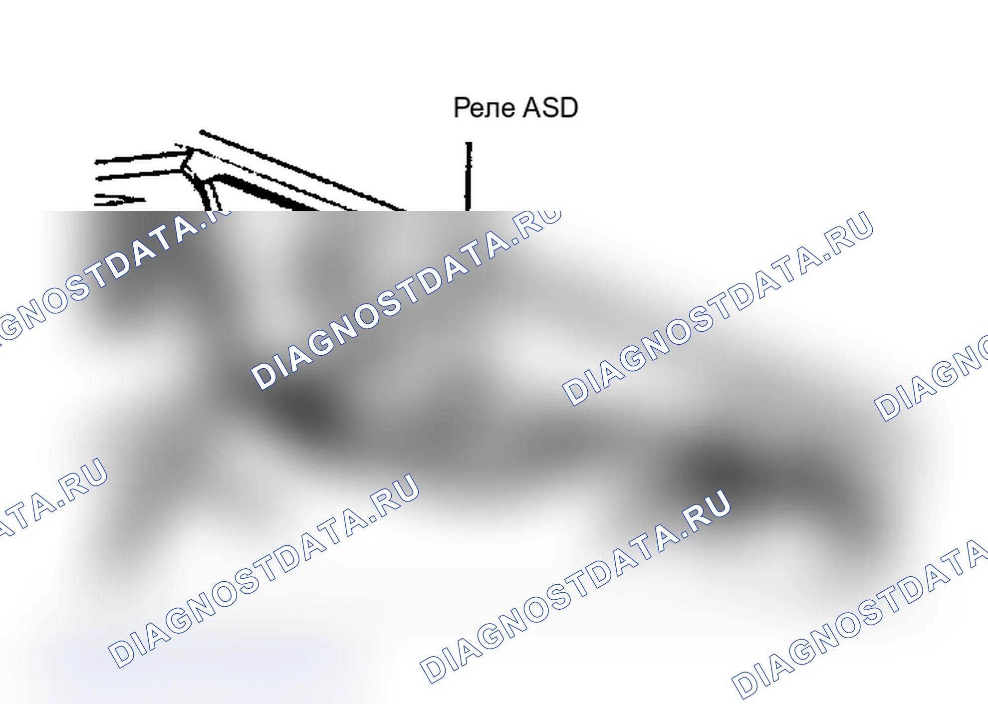 Рис. 431: CH5 (2 из 3) - Расположение реле ASD. Dodge Dakota Shelby 