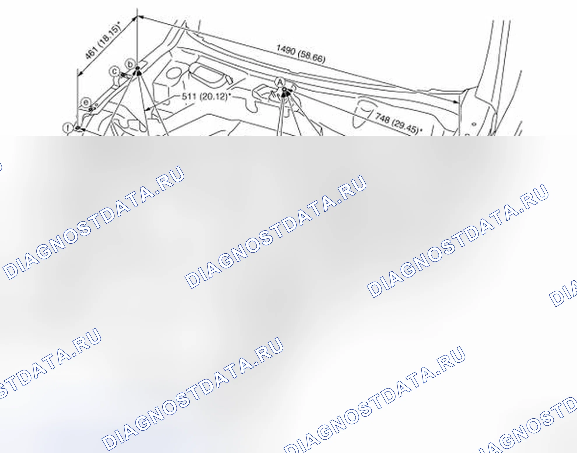 Рис. 106: Измерение. Nissan 370Z I рестайлинг