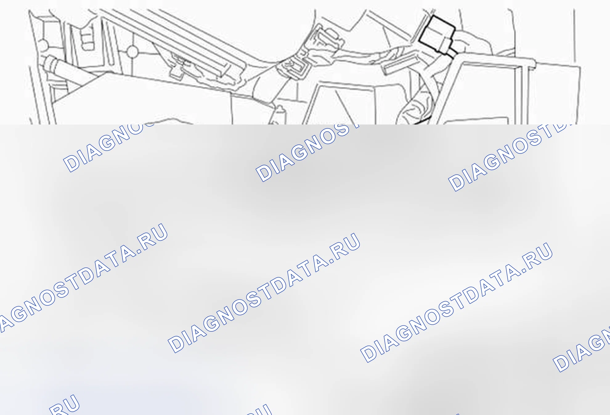 Рис. 76: Прокладка USB-кабеля Mkx с 8-дюймовым экраном - консоль. Hyundai Kona I