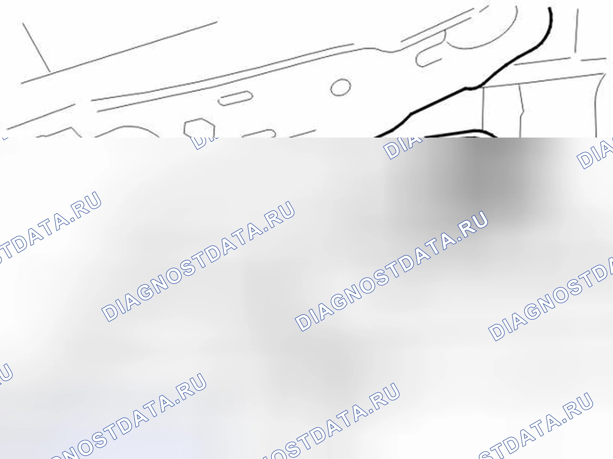 Рис. 13: СНЯТИЕ КРЕПЛЕНИЯ ВЫТЯЖНОЙ СИСТЕМЫ. Volvo V50 I
