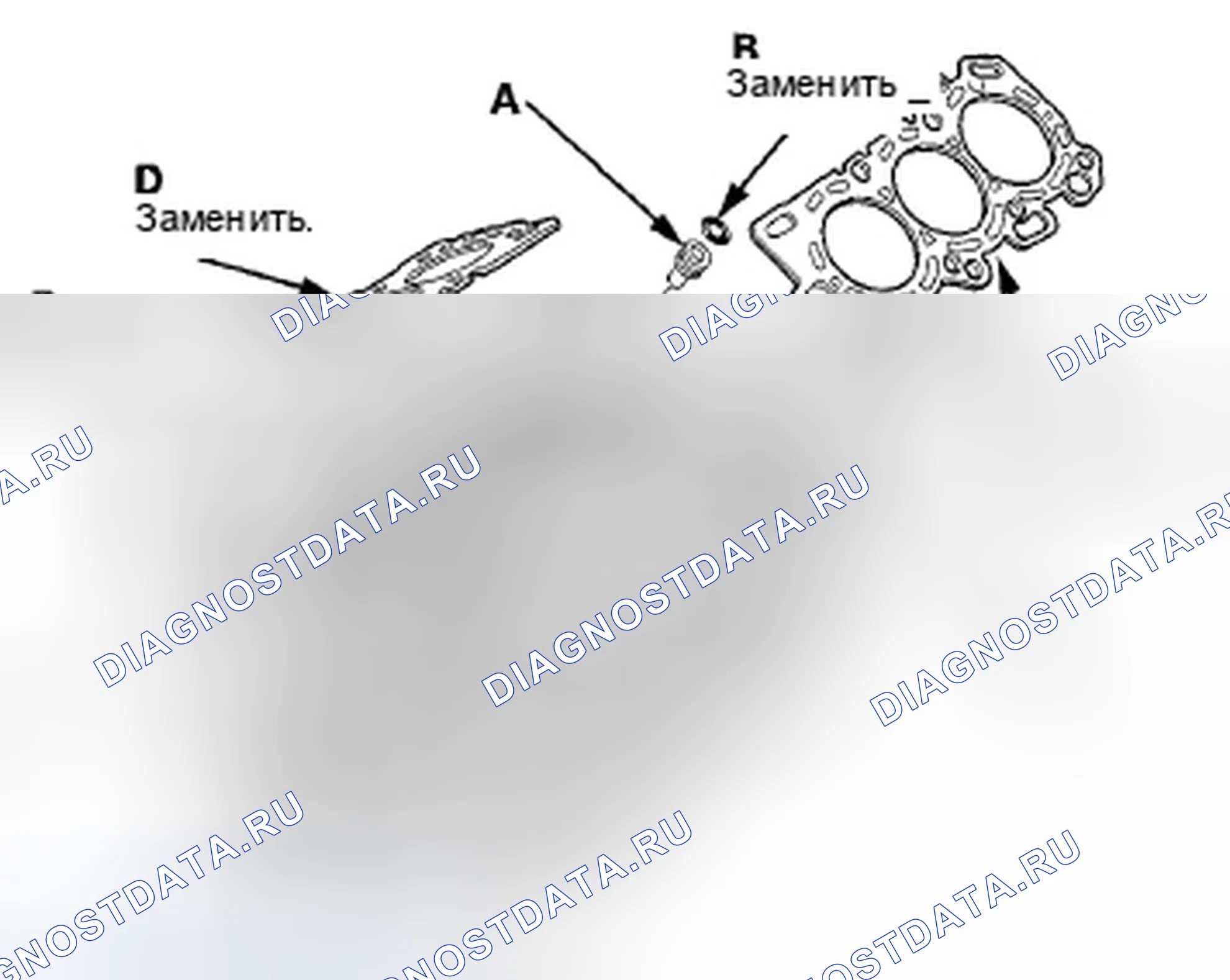 Рис. 257: Установка головки цилиндров. Honda Pilot II