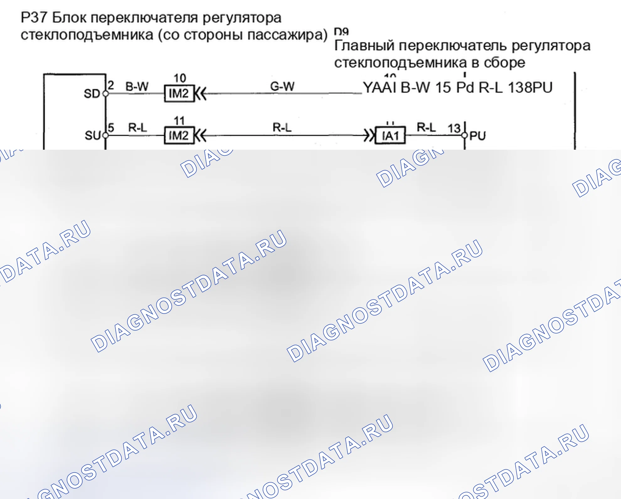Рис. 6: электросхема. Toyota Sienna II рестайлинг