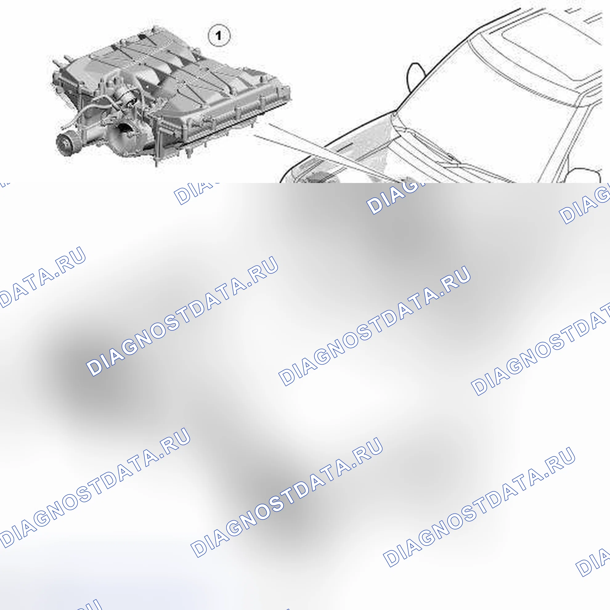 Рис. 1: РАСПОЛОЖЕНИЕ КОМПОНЕНТОВ. Land Rover Range Rover III рестайлинг 2