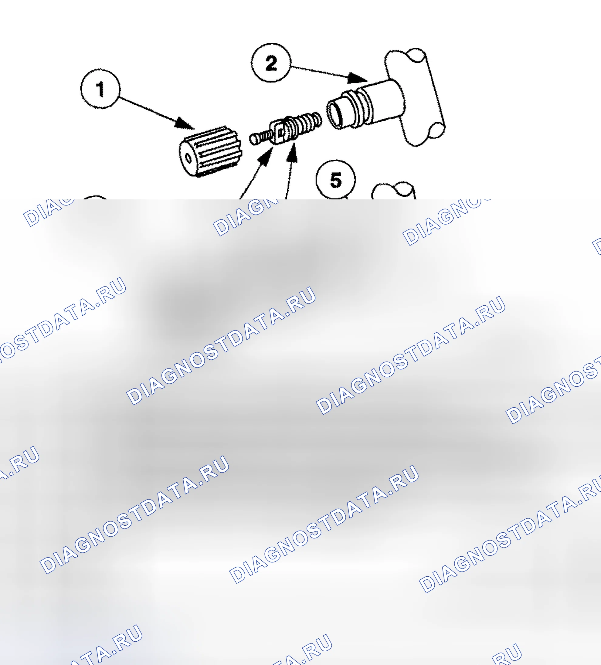 Рис. 18: Манометрические клапаны. Mazda Tribute I рестайлинг
