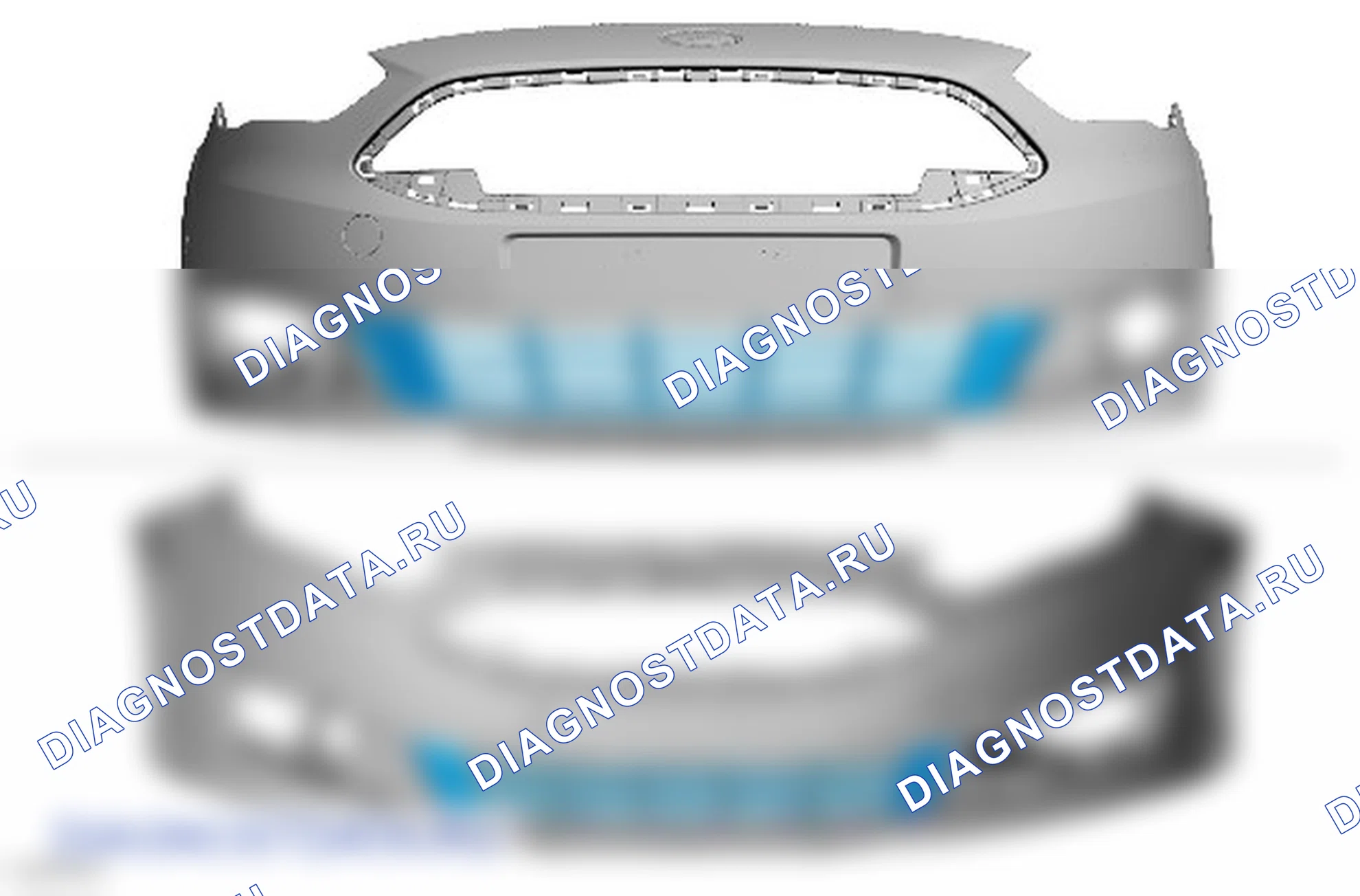 Разборка и сборка кожуха переднего бампера. Ford Grand C-MAX II рестайлинг