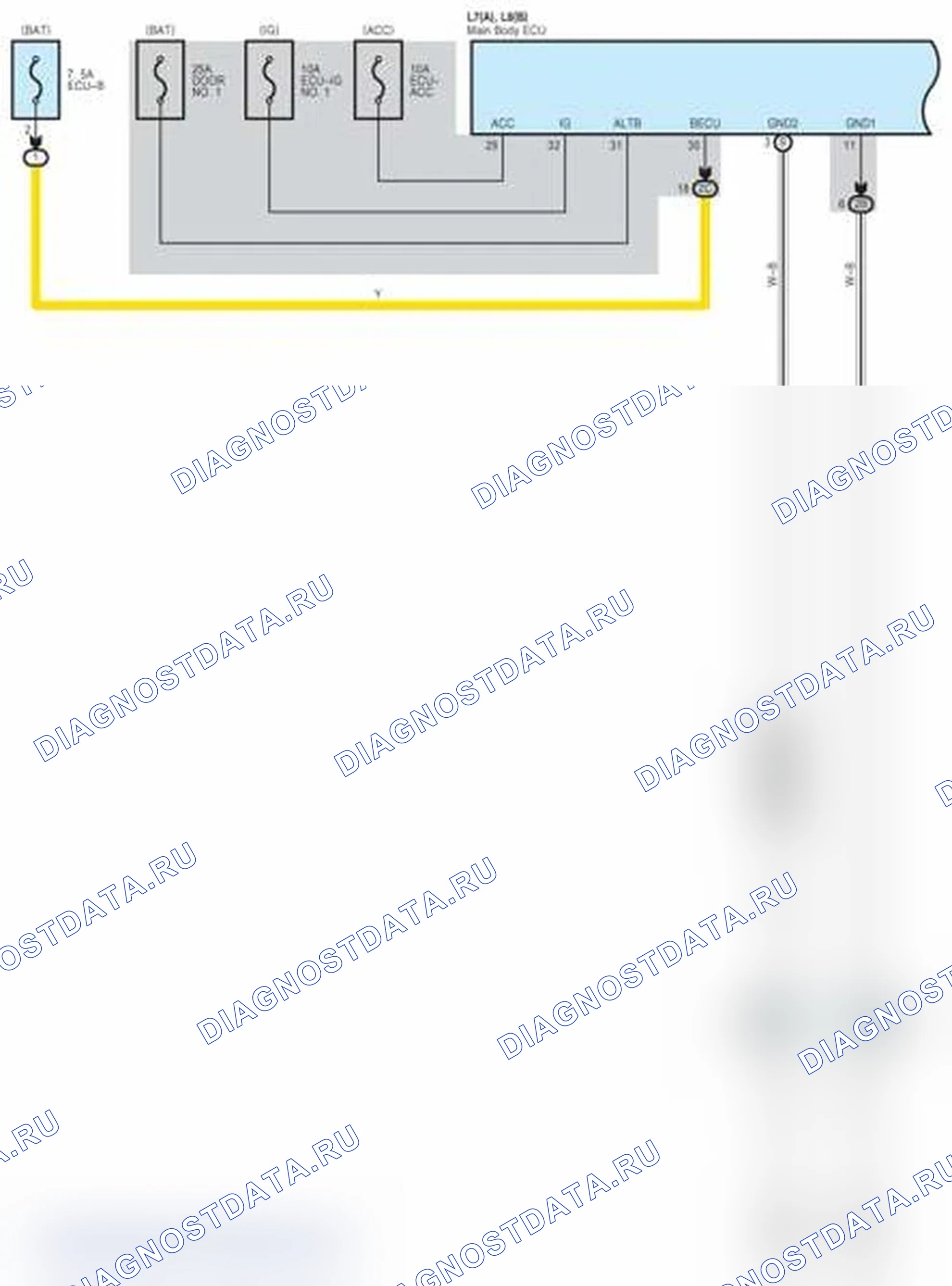 Рис. 1475: Внутреннее освещение. Toyota Prius PHV pre-III